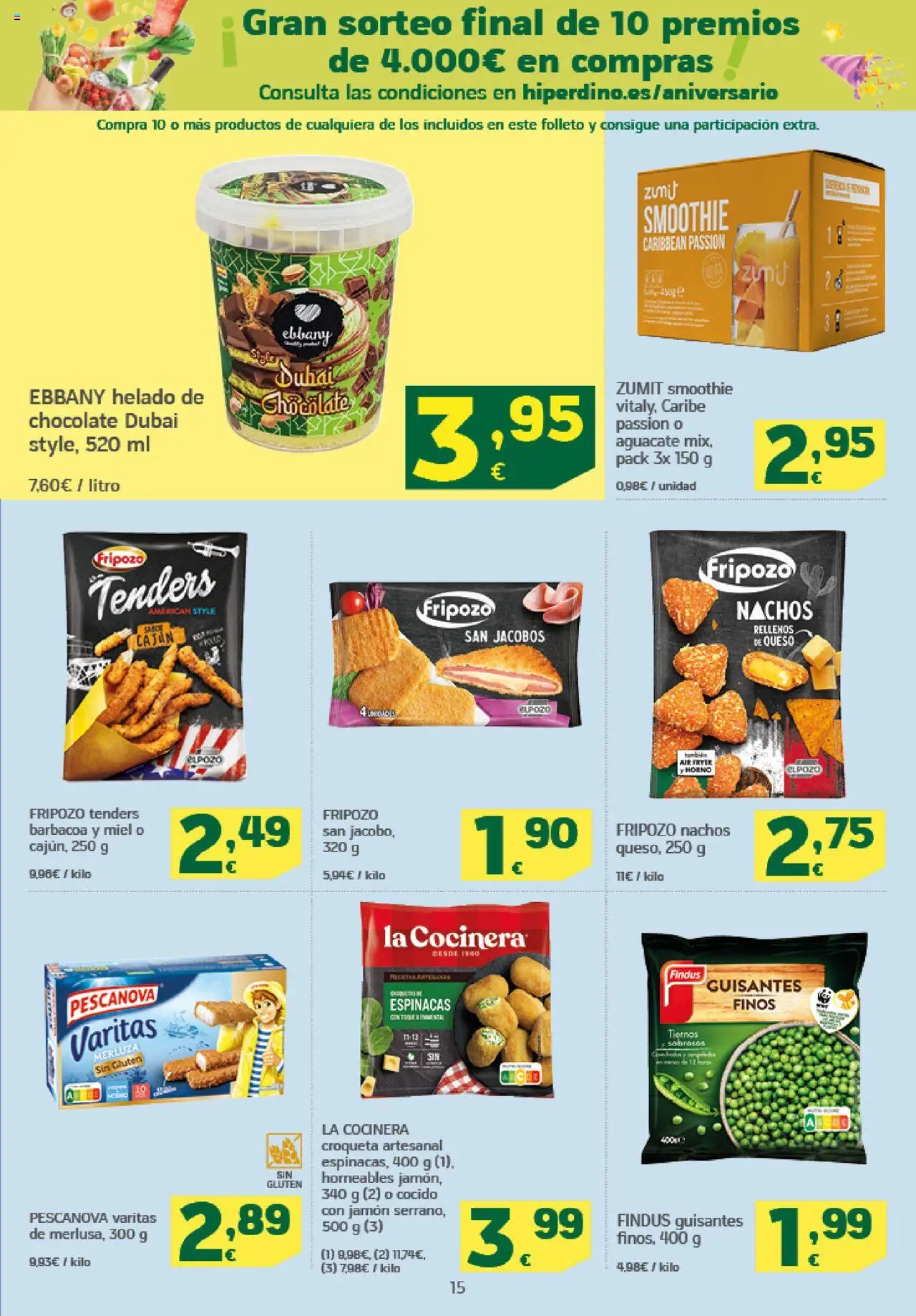 HiperDino folleto │ válido desde el 09.10.2025 | Página: 15 | Productos: Jamón, Πορσελάνη, Barbacoa, Horno