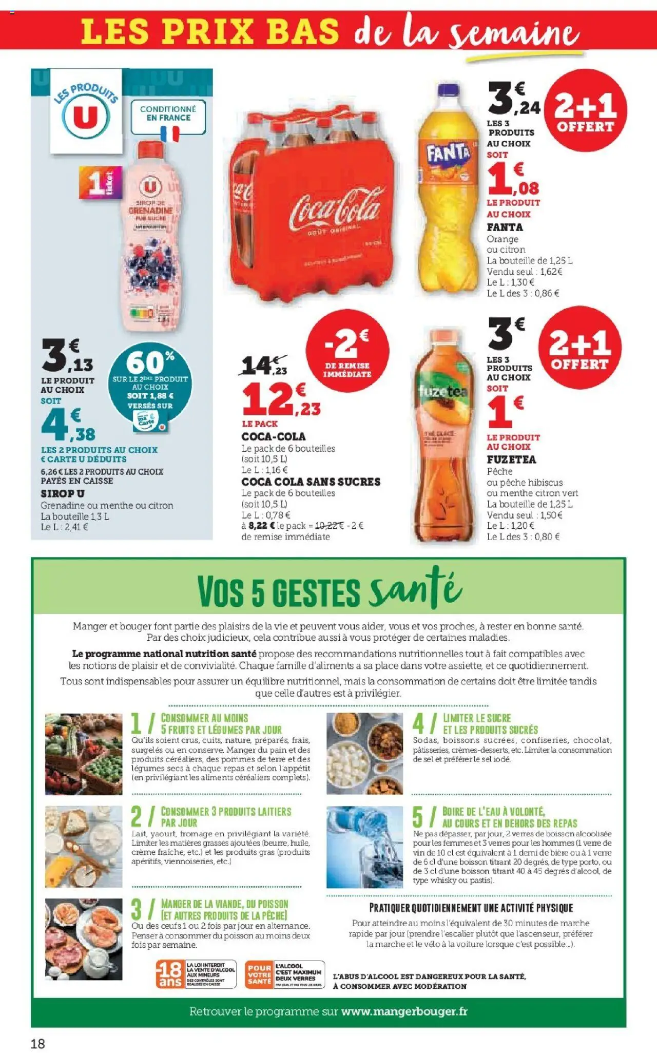 {H1} | Page: 18 | Produits: Vélo, Sucre, Fromage, Coca cola