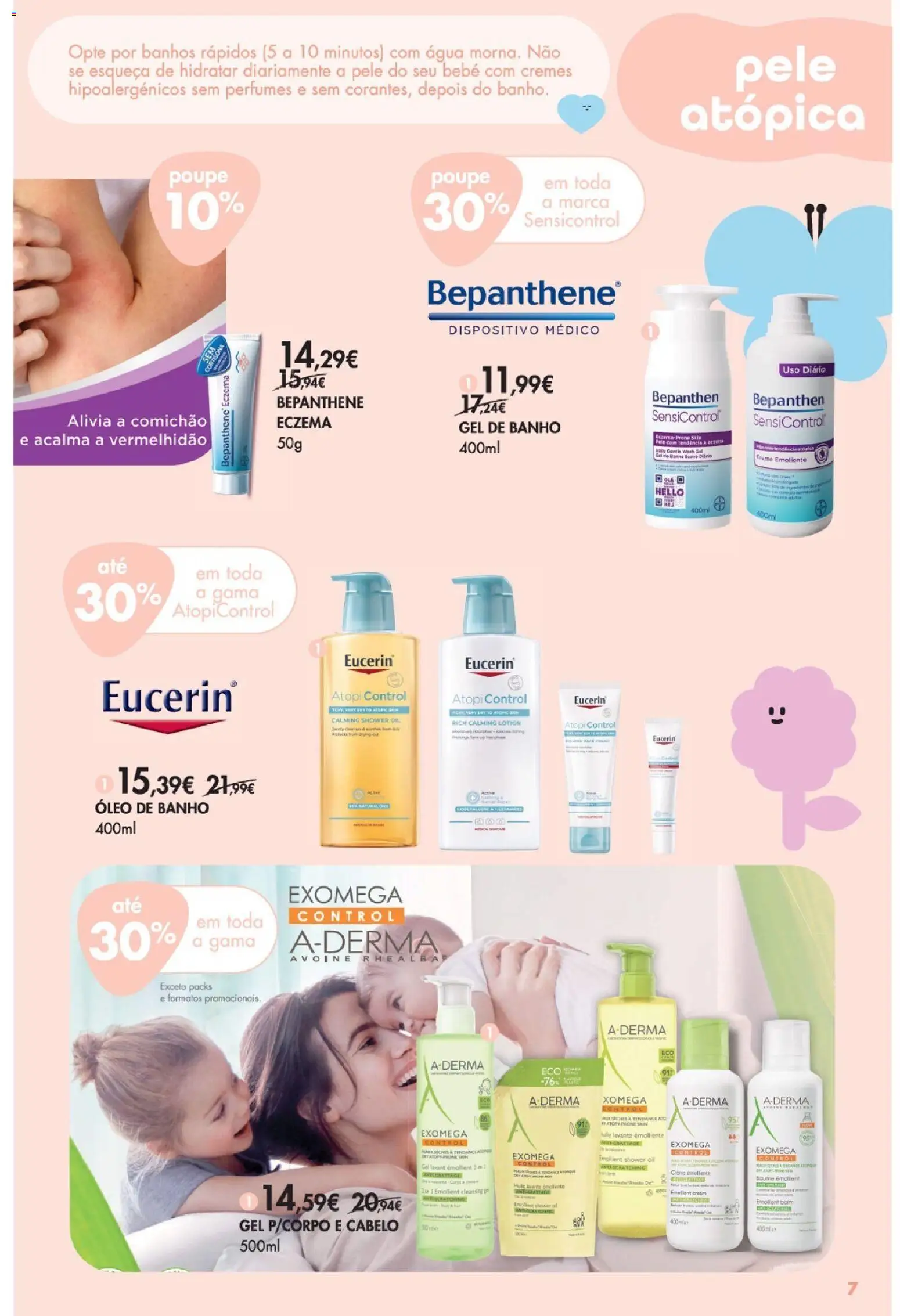 Pingo Doce - Bem Estar Bebé Lojas │ válido de 06.01.2026 | Página: 7 | Produtos: Agua, Gel de banho, Banho, Óleo