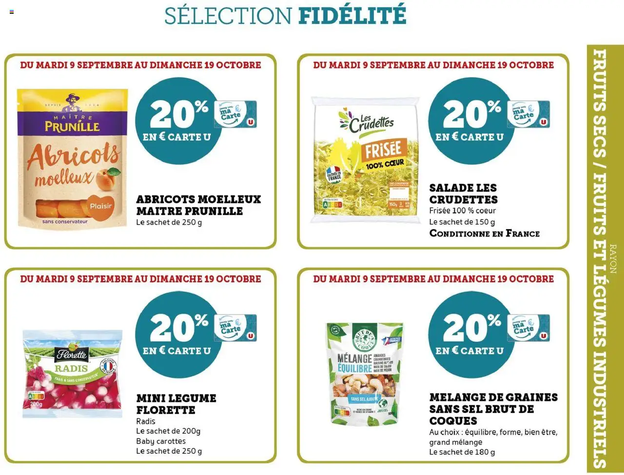 | Page: 19 | Produits: Carottes, Radis, Abricots, Fruits secs