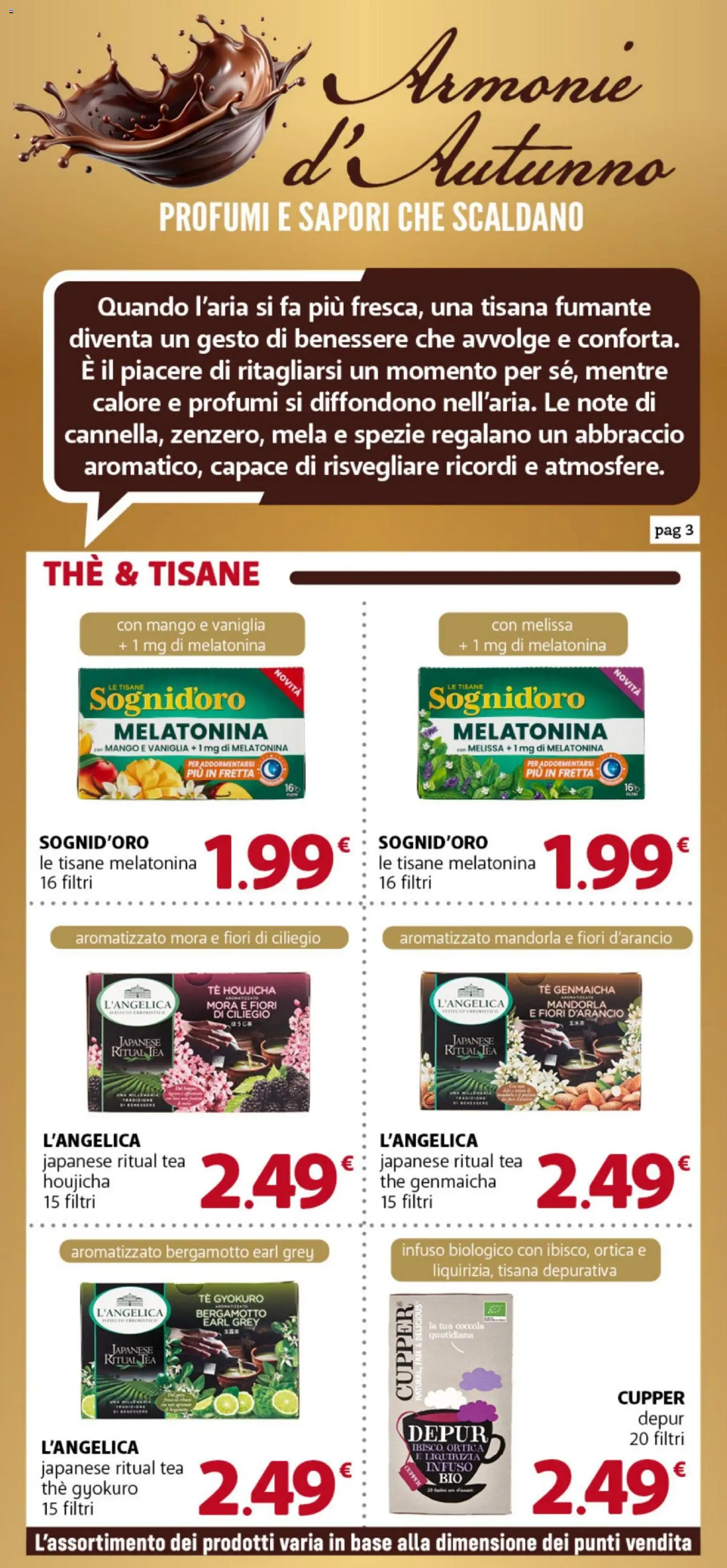 Volantino DOK del 07.11.2025 | Pagina: 3 | Prodotti: Tè, Spezie, Mango, The