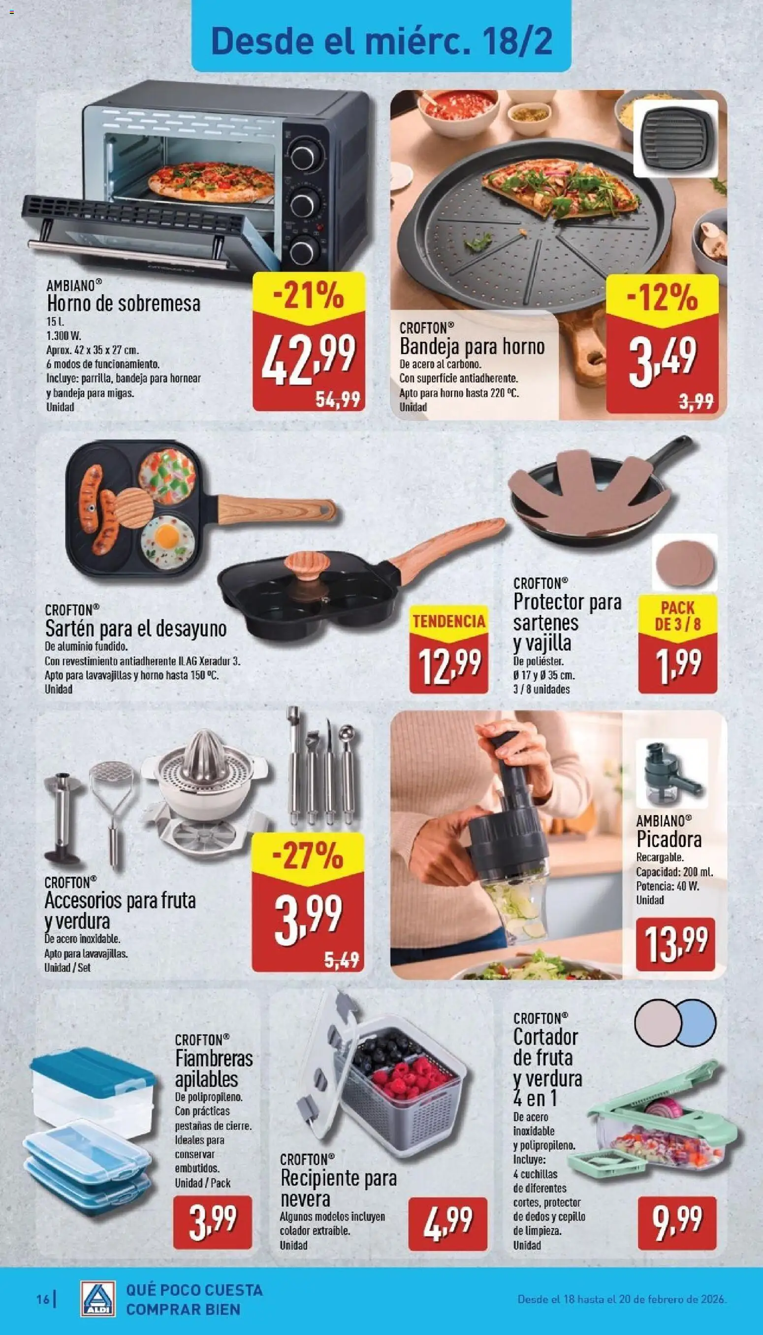 Aldi folleto Baleares │ válido desde el 16.02.2026 | Página: 16