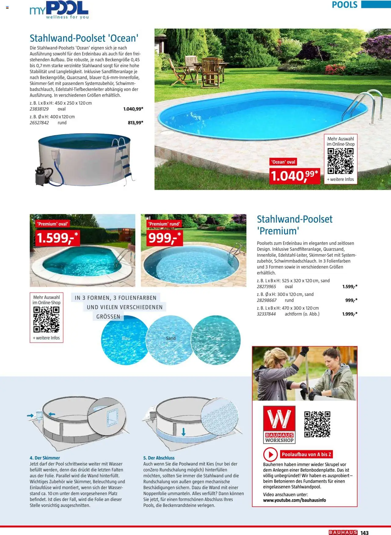 Bauhaus Freizeit im Garten 2025 gültig ab 04.03.2025 | Seite: 143 | Produkte: Wasser, Video