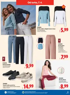 Lidl katalog akcije – veljaven od 02.04.2026 | Stran: 61 | Izdelki: Pižama, Majica, Cevlji, Kavbojke