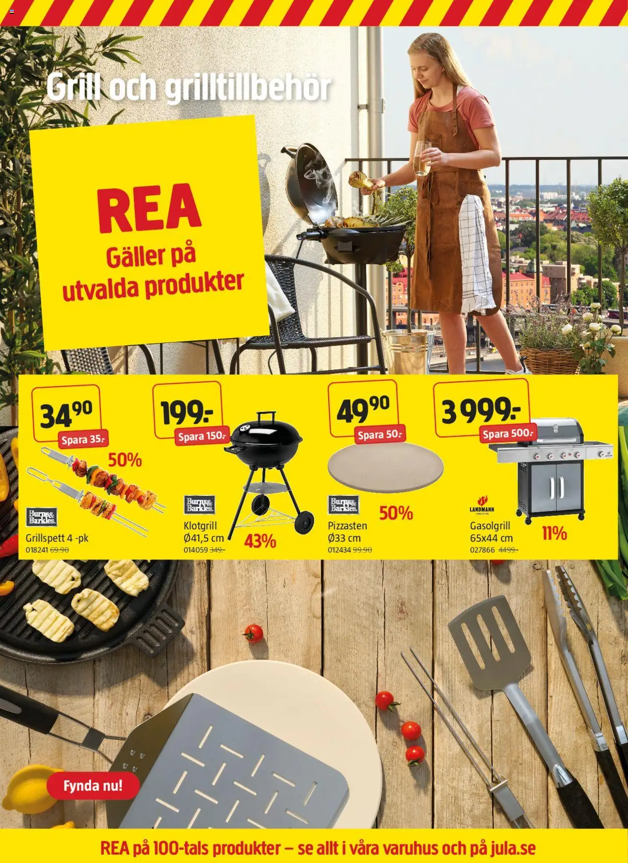 Jula reklamblad aktuell från 07.08.2025 | Sida: 14 | Produkter: Grill, Gasolgrill, Grillspett, Galler