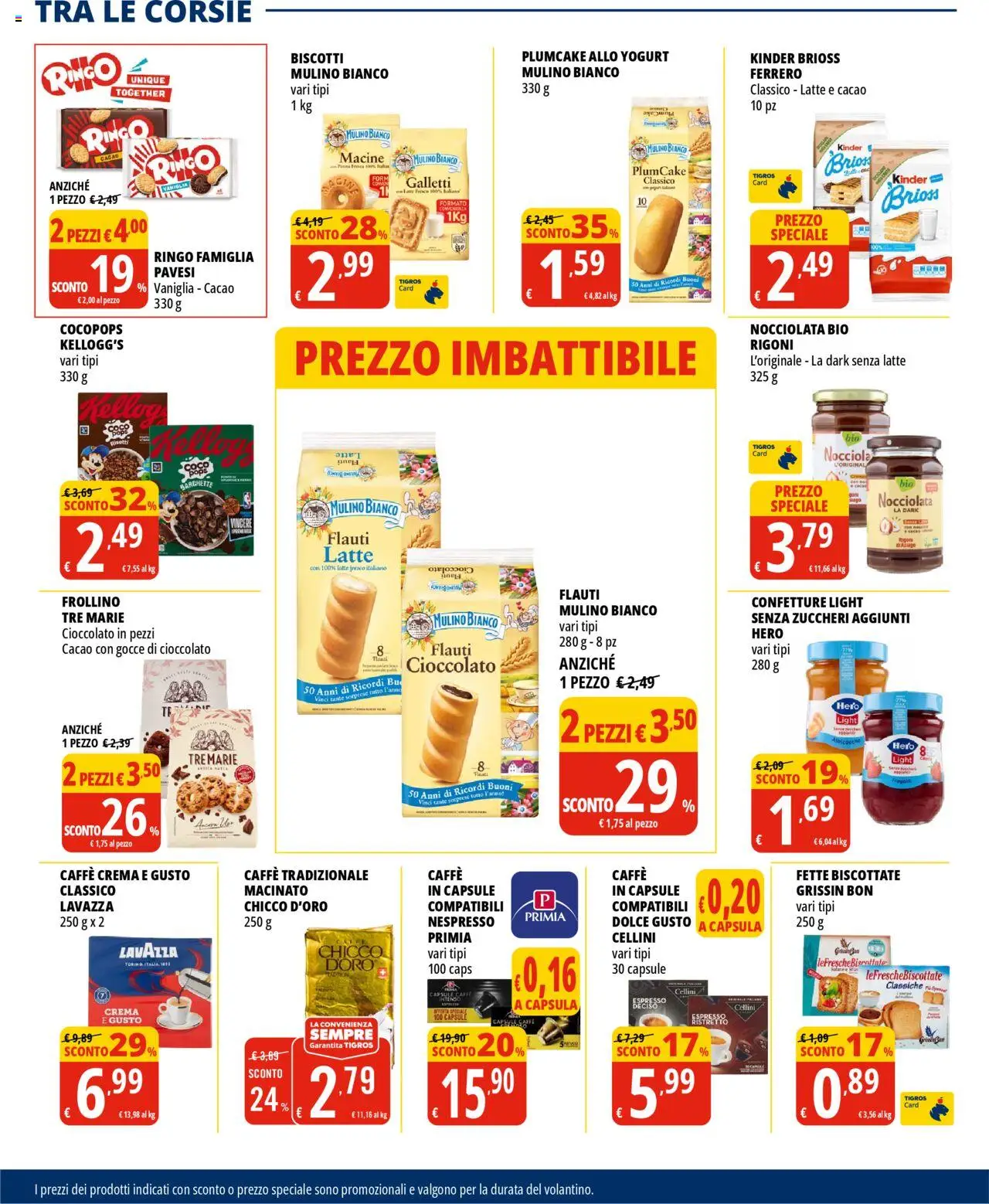 Volantino Tigros del 19.08.2025 | Pagina: 14 | Prodotti: Crema, Fragole, Biscotti, Cacao