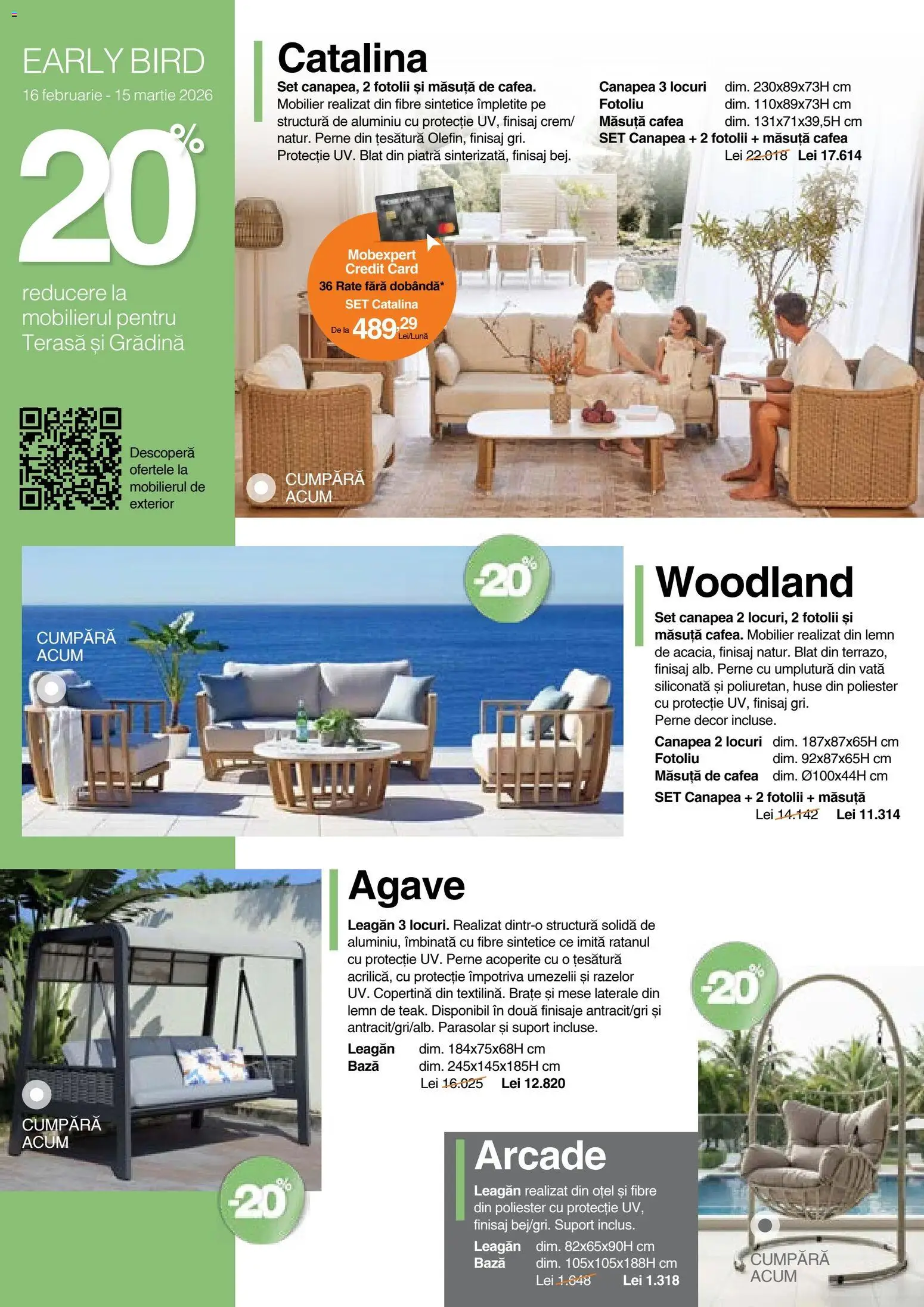Noul catalog Mobexpert – valabil de la 16.02.2026 | Pagină: 3 | Produse: Copertină, Fotoliu, Măsuță de cafea, Cafea