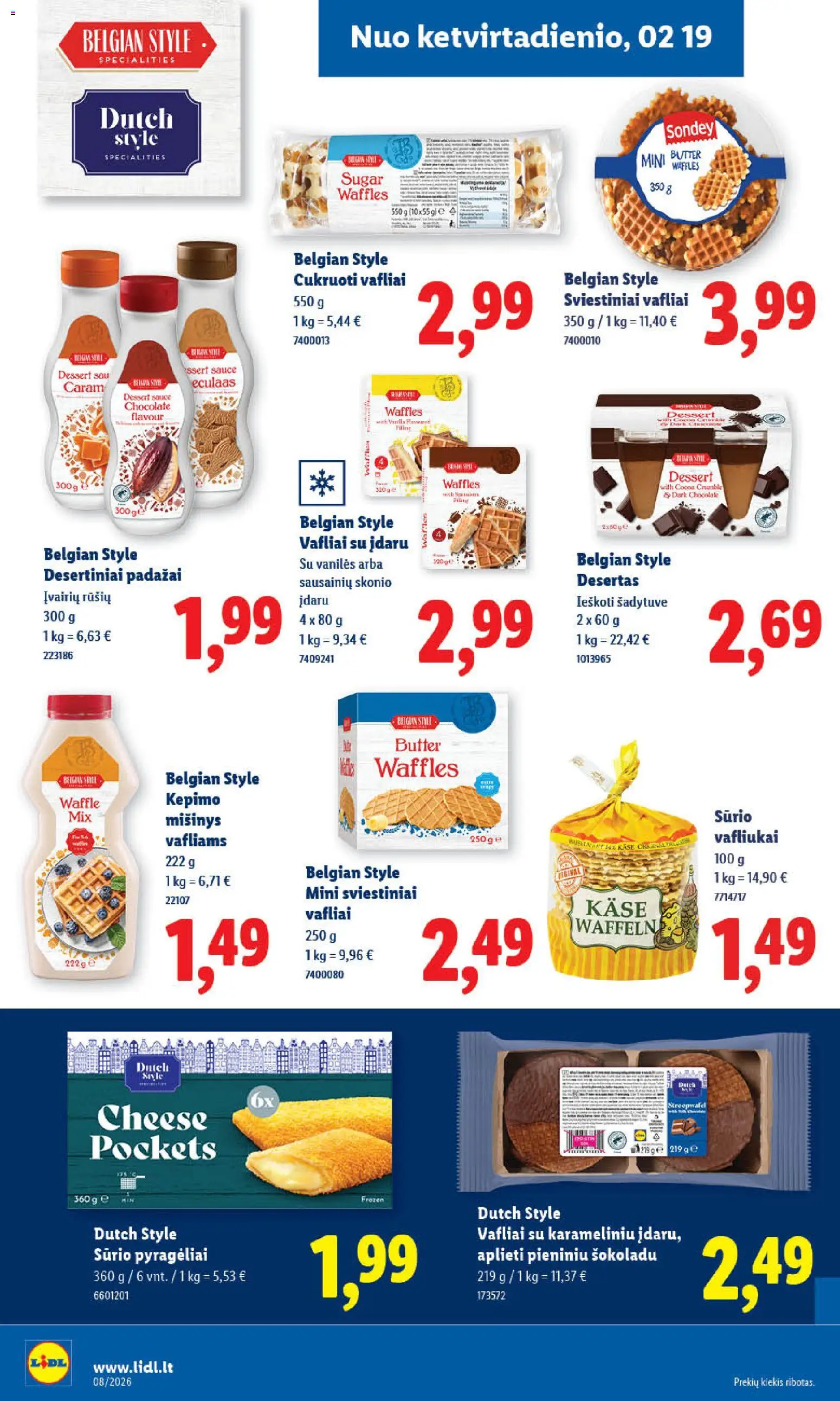 LIDL akcijos nuo 16.02.2026 | Puslapis: 40 | Prekių: Vafliai