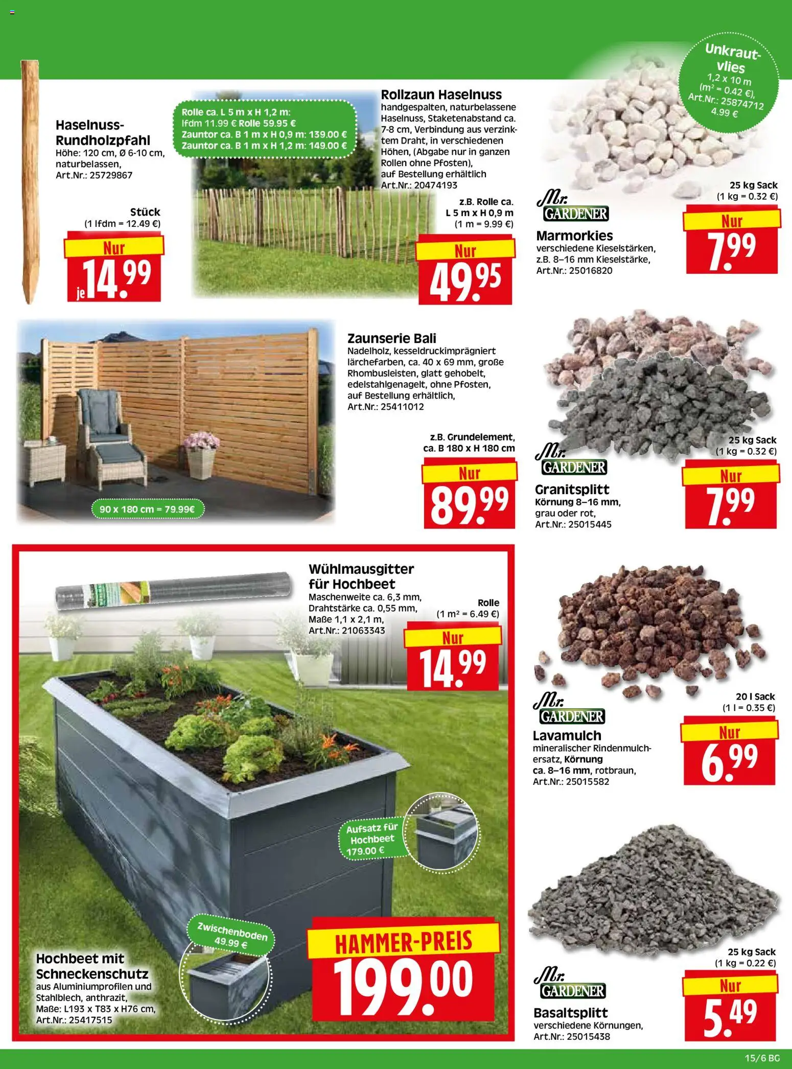 HERKULES - Bau & Garten – gültig ab 07.04.2026 | Seite: 6 | Produkte: Hochbeet, Rindenmulch