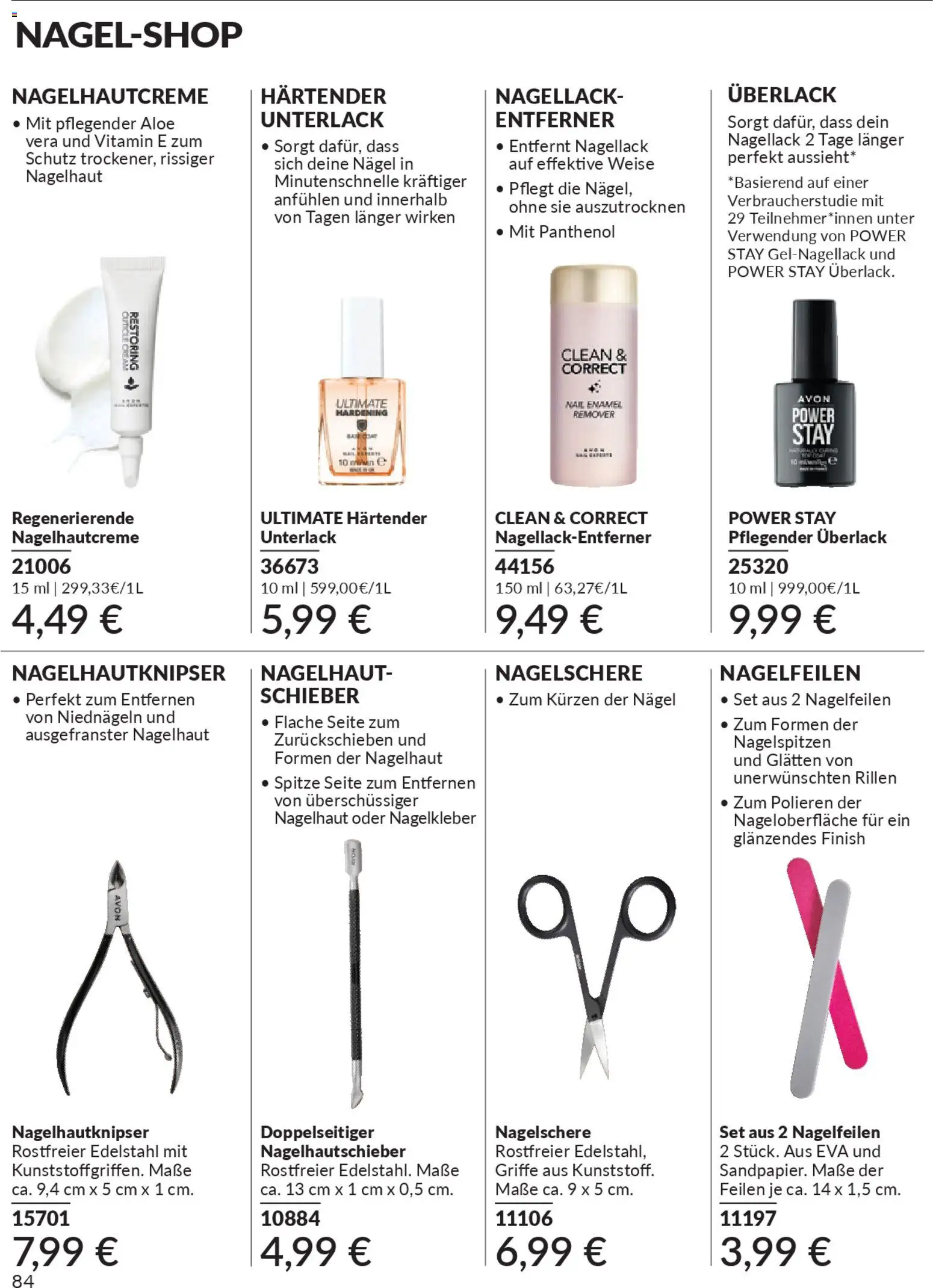 Avon - Black Friday – gültig ab 01.11.2025 | Seite: 86 | Produkte: Nagellack, Finish, Nagellackentferner, Nagelschere