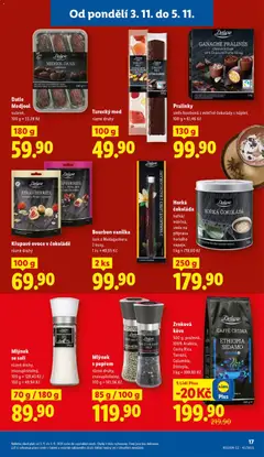 Náhled letáku Mlýnek se solí, různé druhy, znovuplnitelný, 100 g = 128,43 Kč / 100 g = 49,94 Kč od 03.11.2025 | Strana: 17