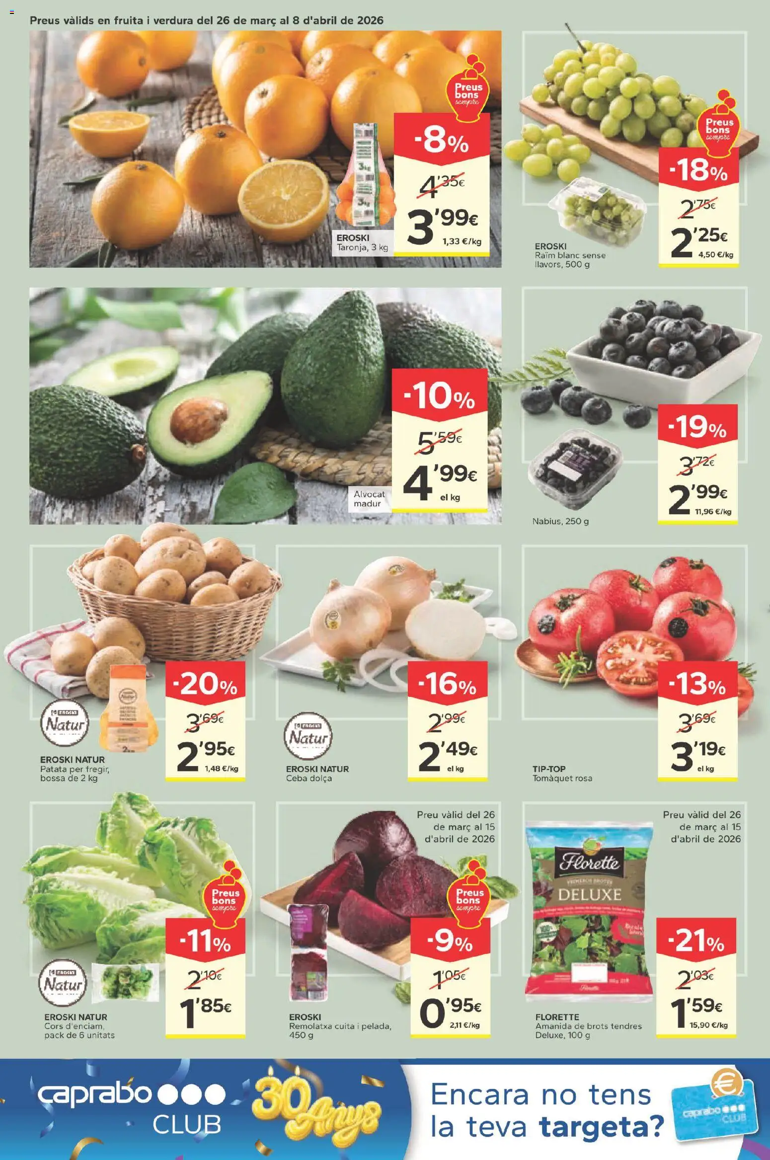Caprabo folleto 30 anys │ válido desde el 26.03.2026 | Página: 4