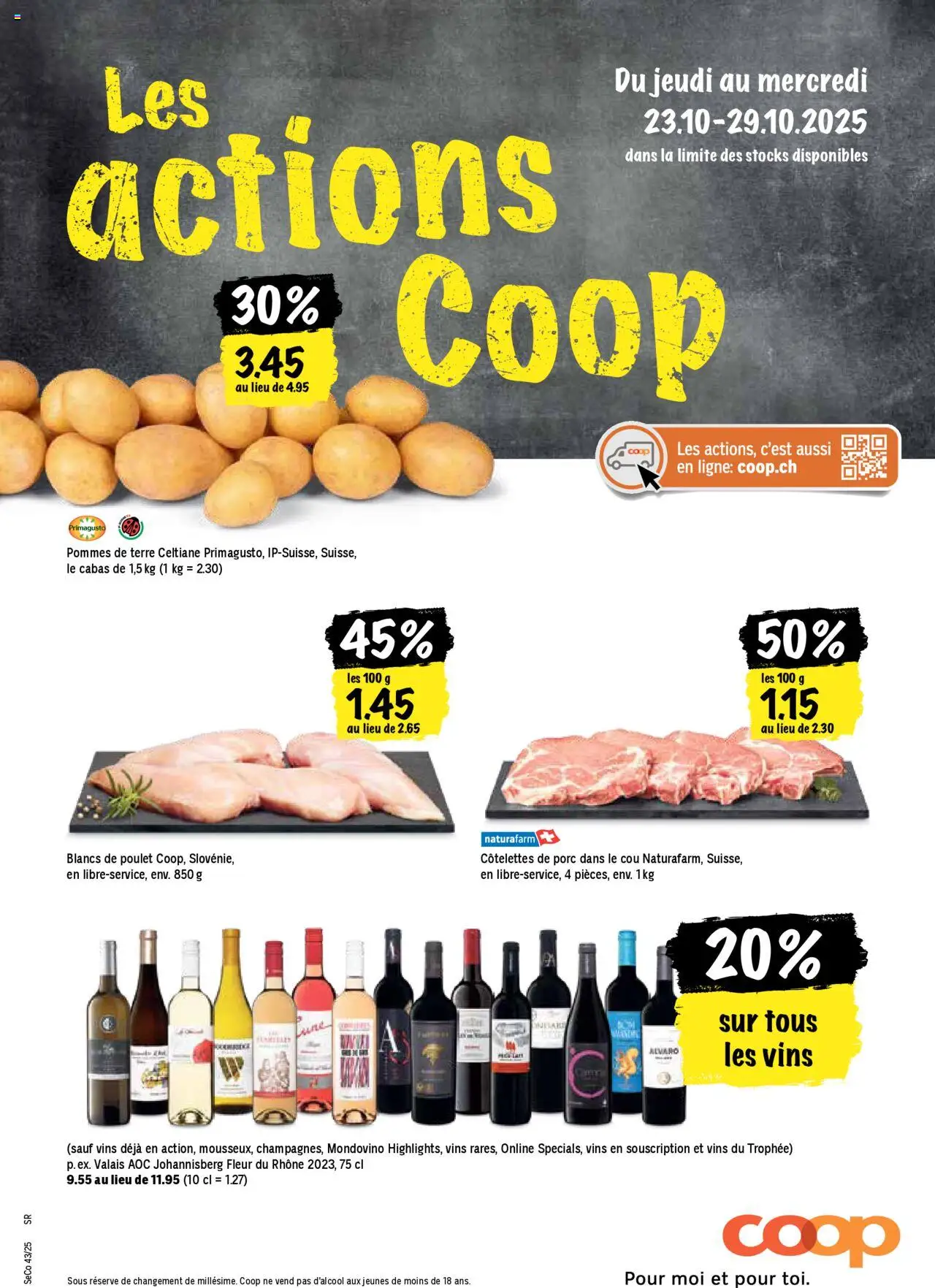 Coop - Les actions de la semaine – gültig ab 23.10.2025 | Seite: 1