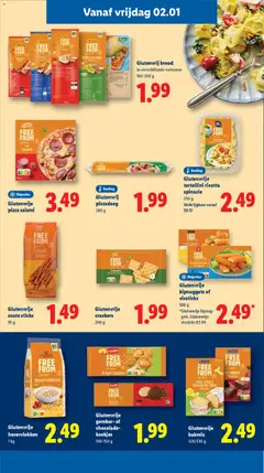 Glutenvrije kipnuggets of vissticks, 300 g *Glutenvrije kipnuggets. Glutenvrije vissticks €2.99. - Voorbeeld van een folder van Lidl, geldig van 29.12.2025 | Pagina: 28