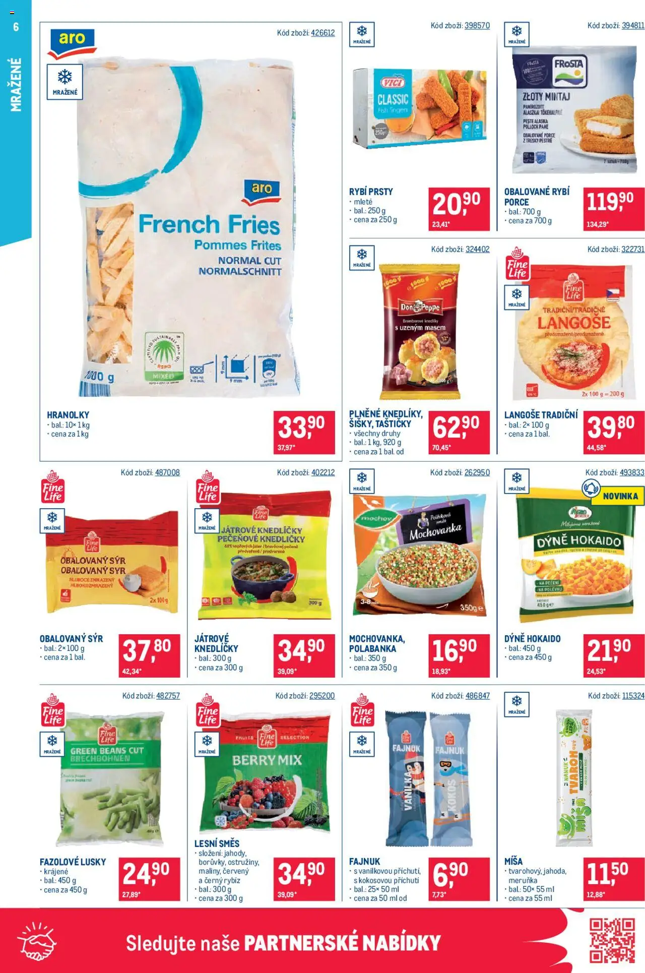 Makro leták - Maloobchod od 08.10.2025 | Strana: 6 | Produkty: Nanuk, Hranolky, Rybí prsty, Dýně