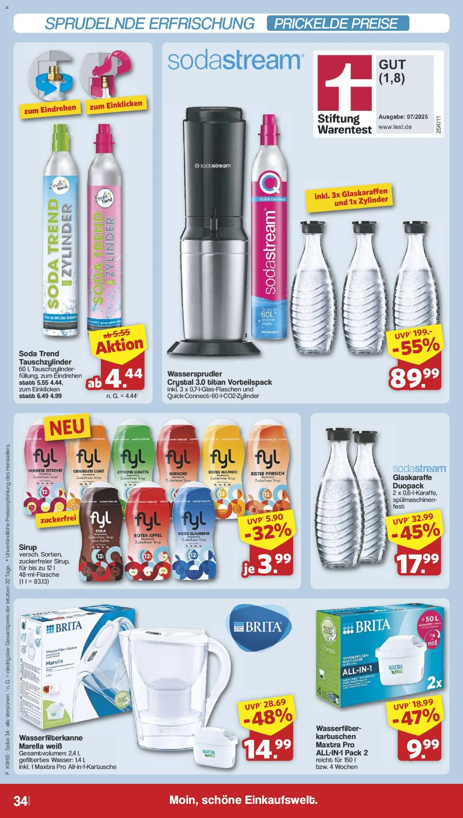 Famila Nordwest Prospekt 	 – gültig ab 08.12.2025 | Seite: 36 | Produkte: Orangen, Pfirsich, Limette, Sodastream