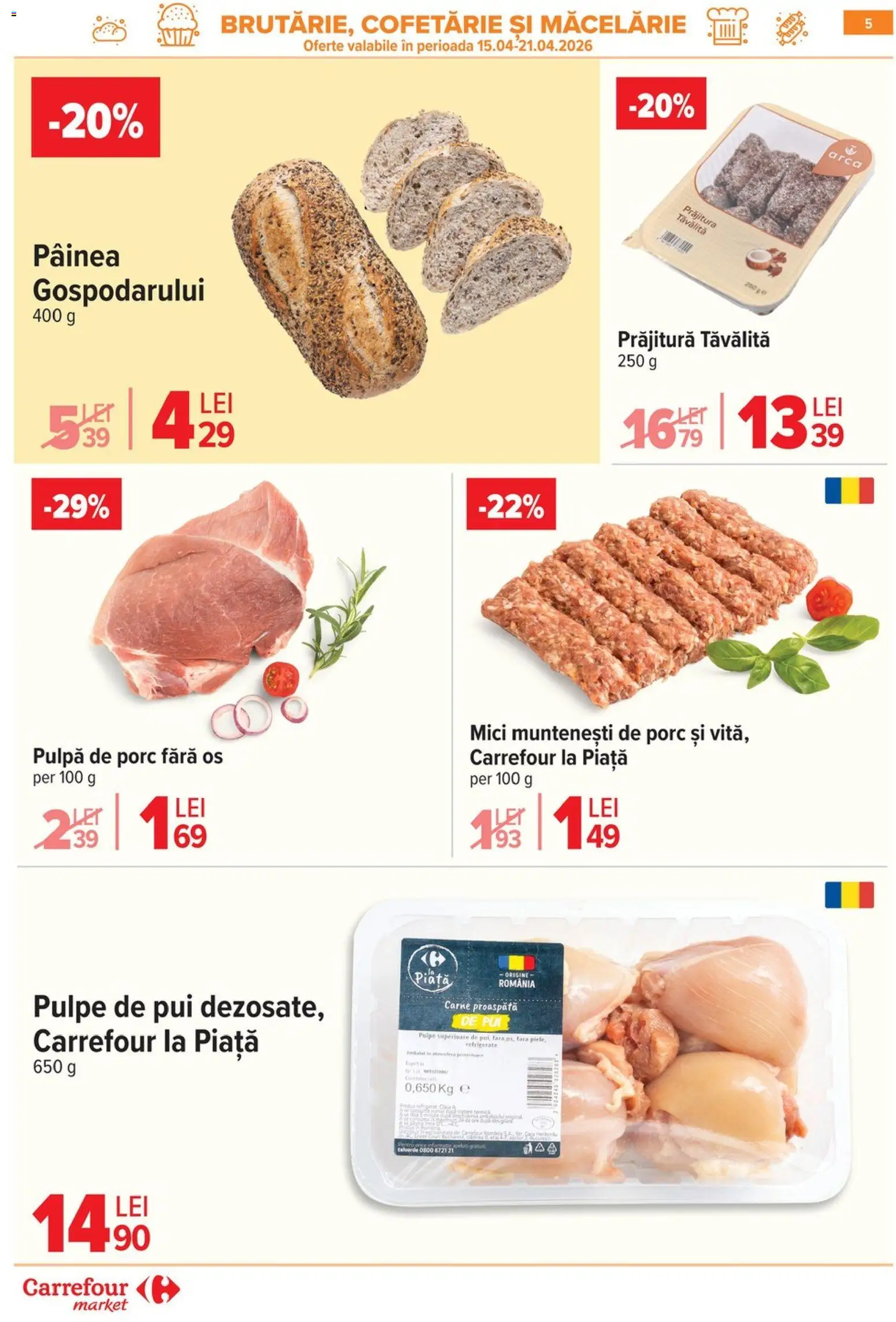 Noul catalog Carrefour – valabil de la 15.04.2026 | Pagină: 7 | Produse: Hacıyatmaz Kedi Oyuncağı, Mici, Prăjitură