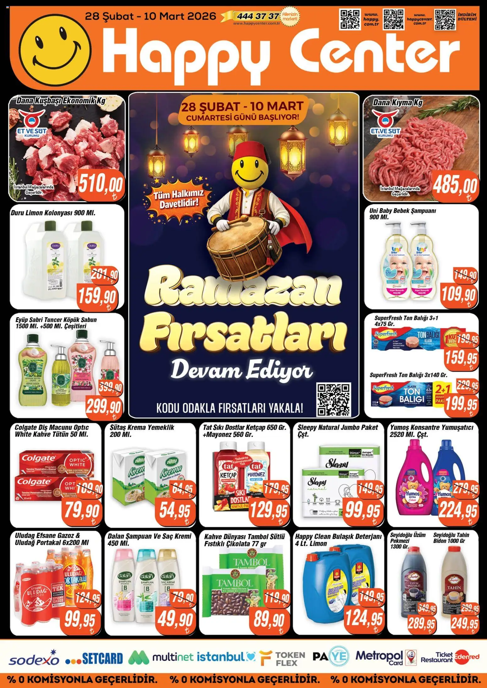 Happy Center Katalog - 28.02.2026 tarihinden itibaren geçerlidir | Sayfa: 5 | Ürünler: Sabun, Diş macunu, Dana kuşbaşı, Ton balığı