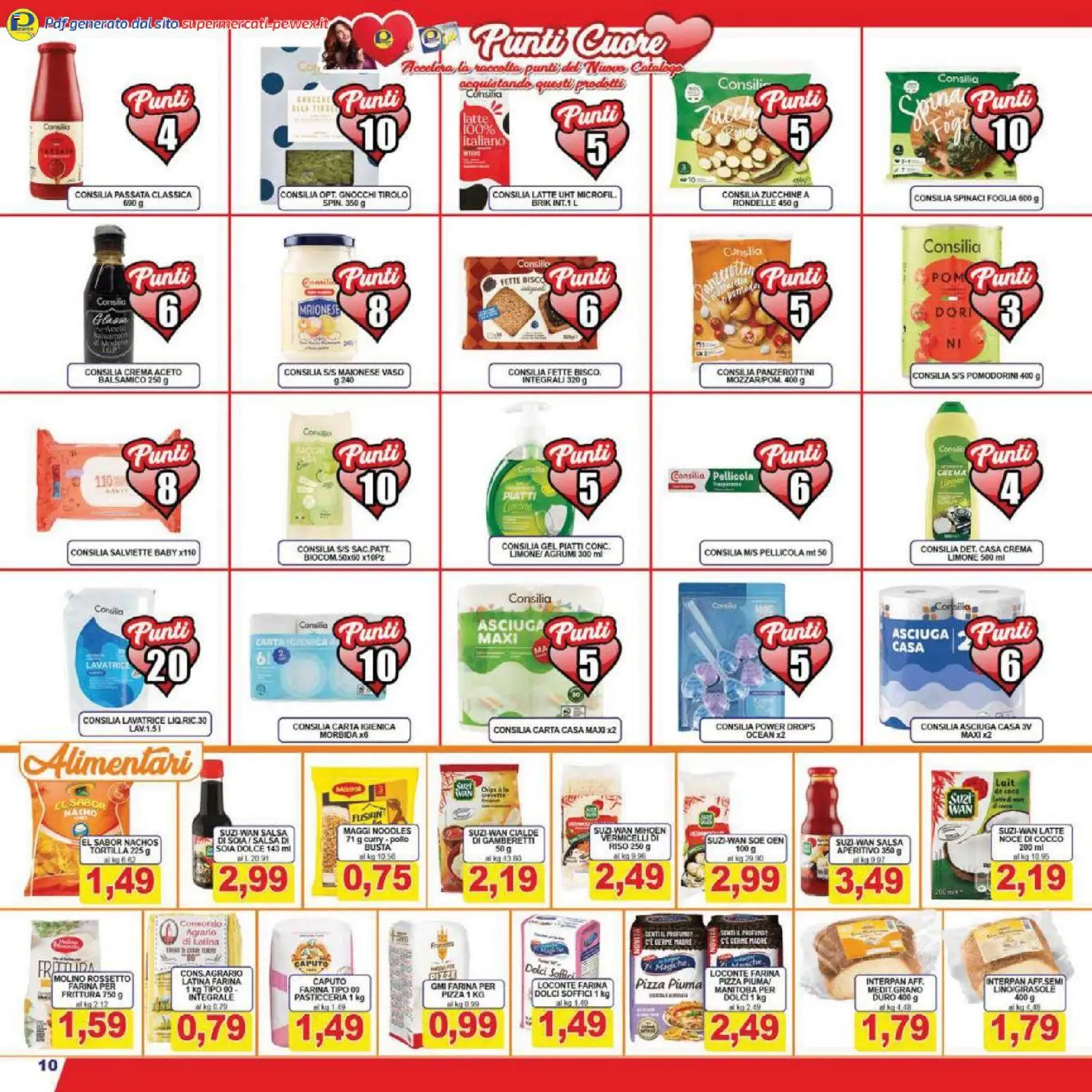 Volantino Pewex del 13.02.2026 | Pagina: 10 | Prodotti: Rossetto, Pizza, Latte, Cocco