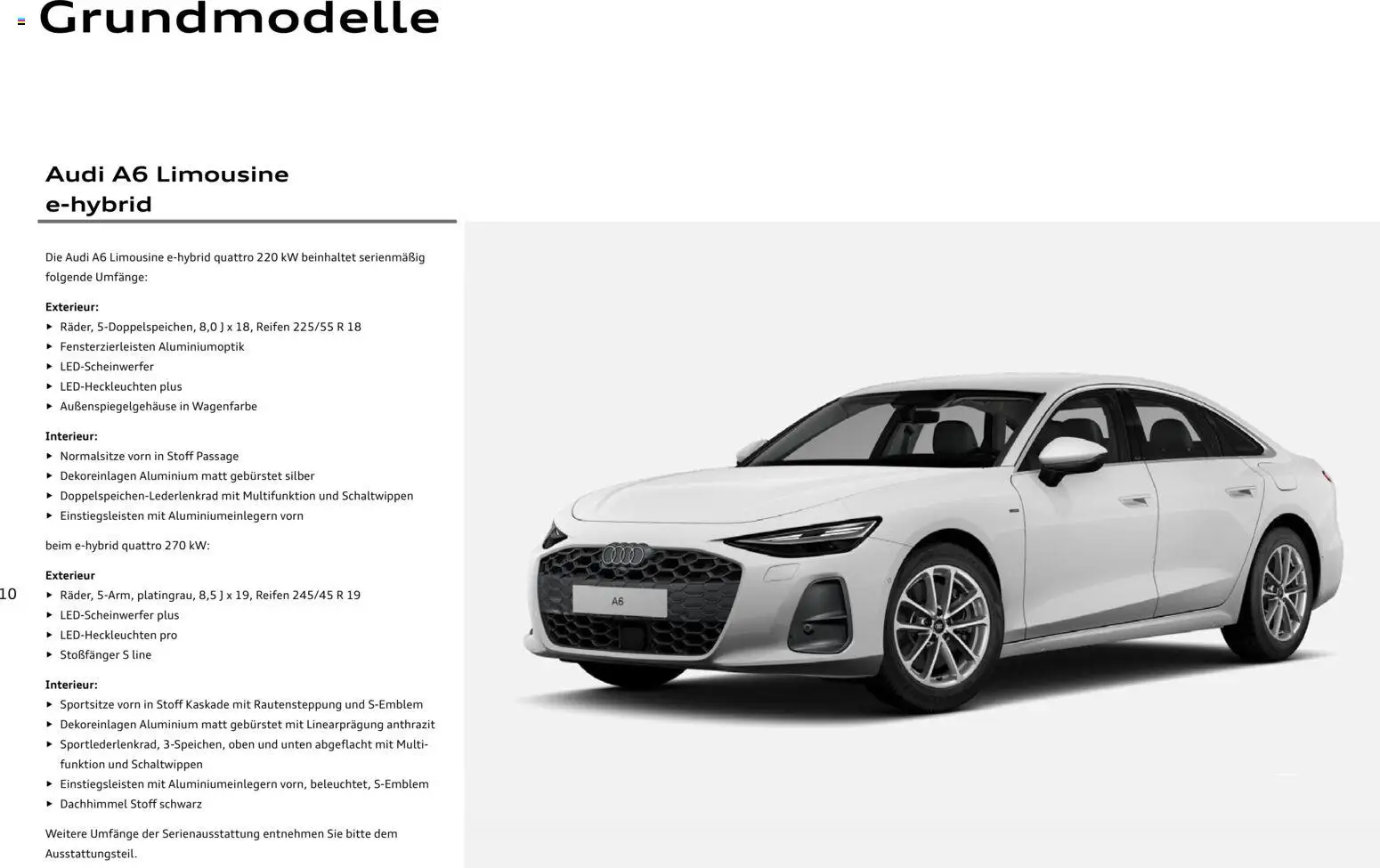 Audi A6 – gültig ab 28.10.2025 | Seite: 10