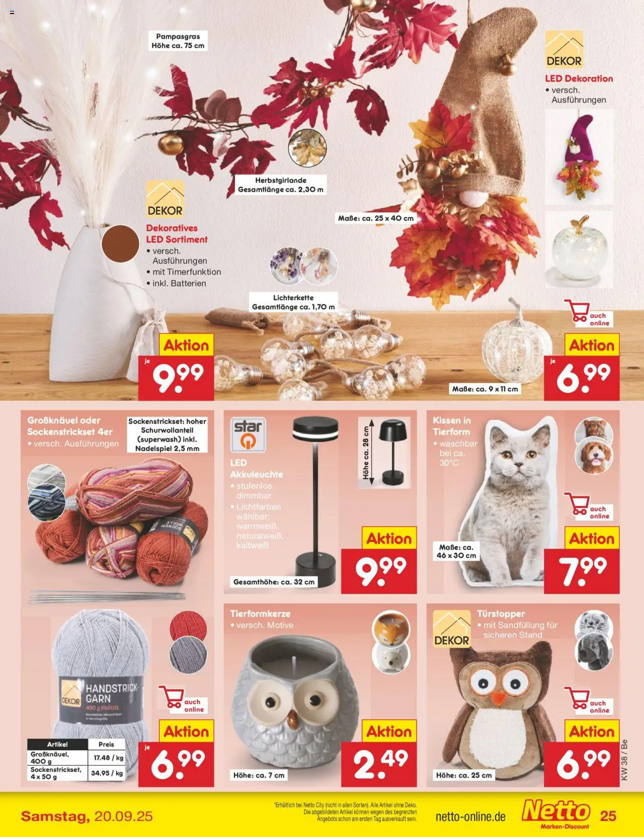 Netto Marken-Discount Prospekt 	 – gültig ab 15.09.2025 | Seite: 28 | Produkte: Kissen, Batterien, Socken