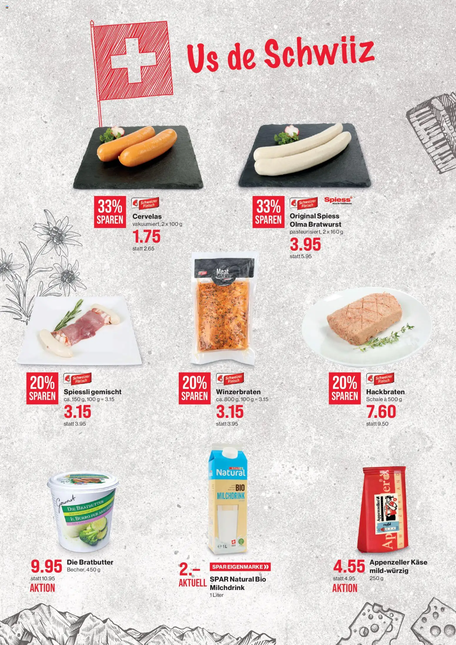 SPAR aktionen – gültig ab 05.03.2026 | Seite: 8 | Produkte: Käse