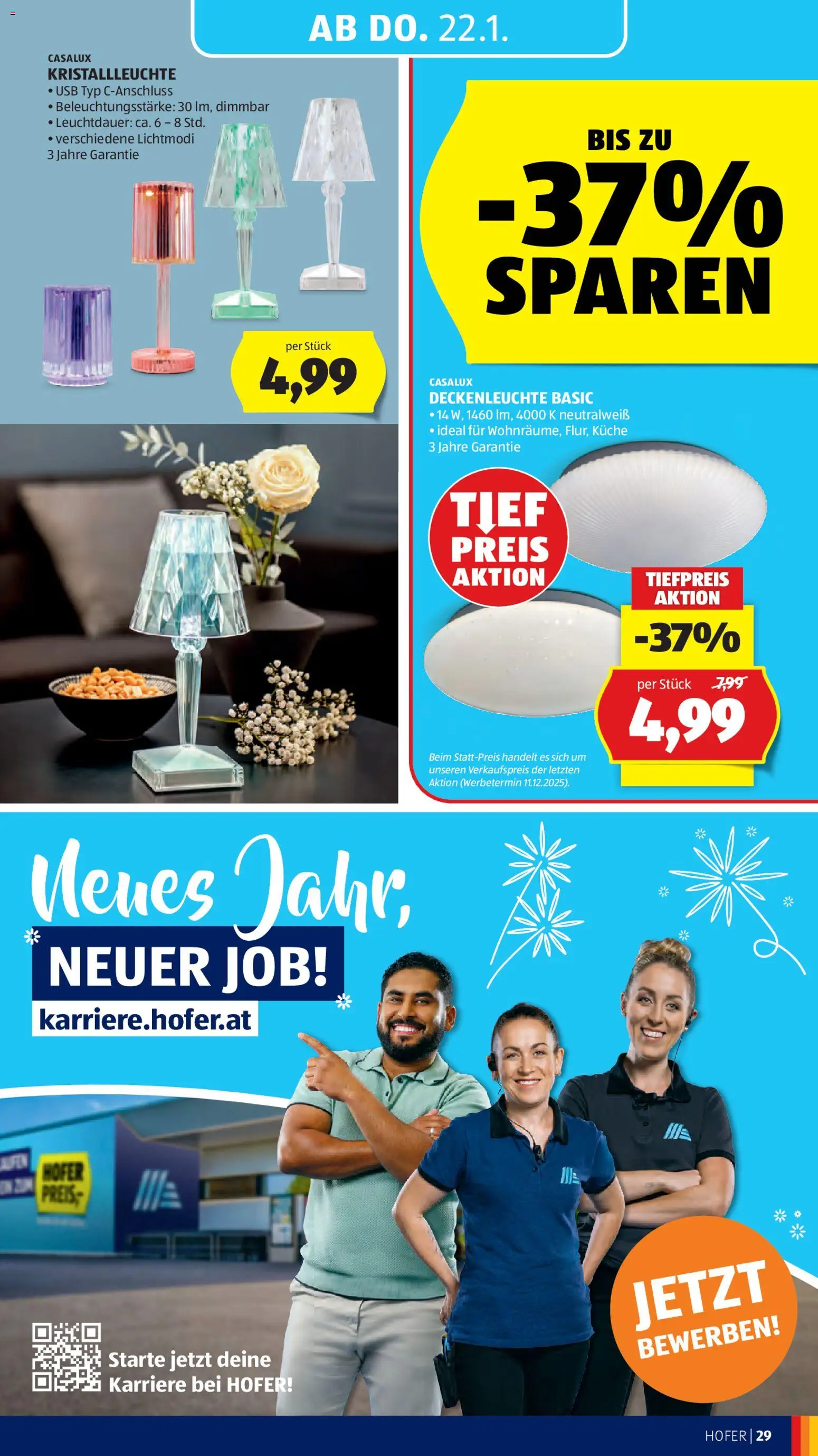 Hofer AT akciós ujság - amely érvényes a következő dátumtól: 16.01.2026 | Oldal: 33 | Termékek: USB