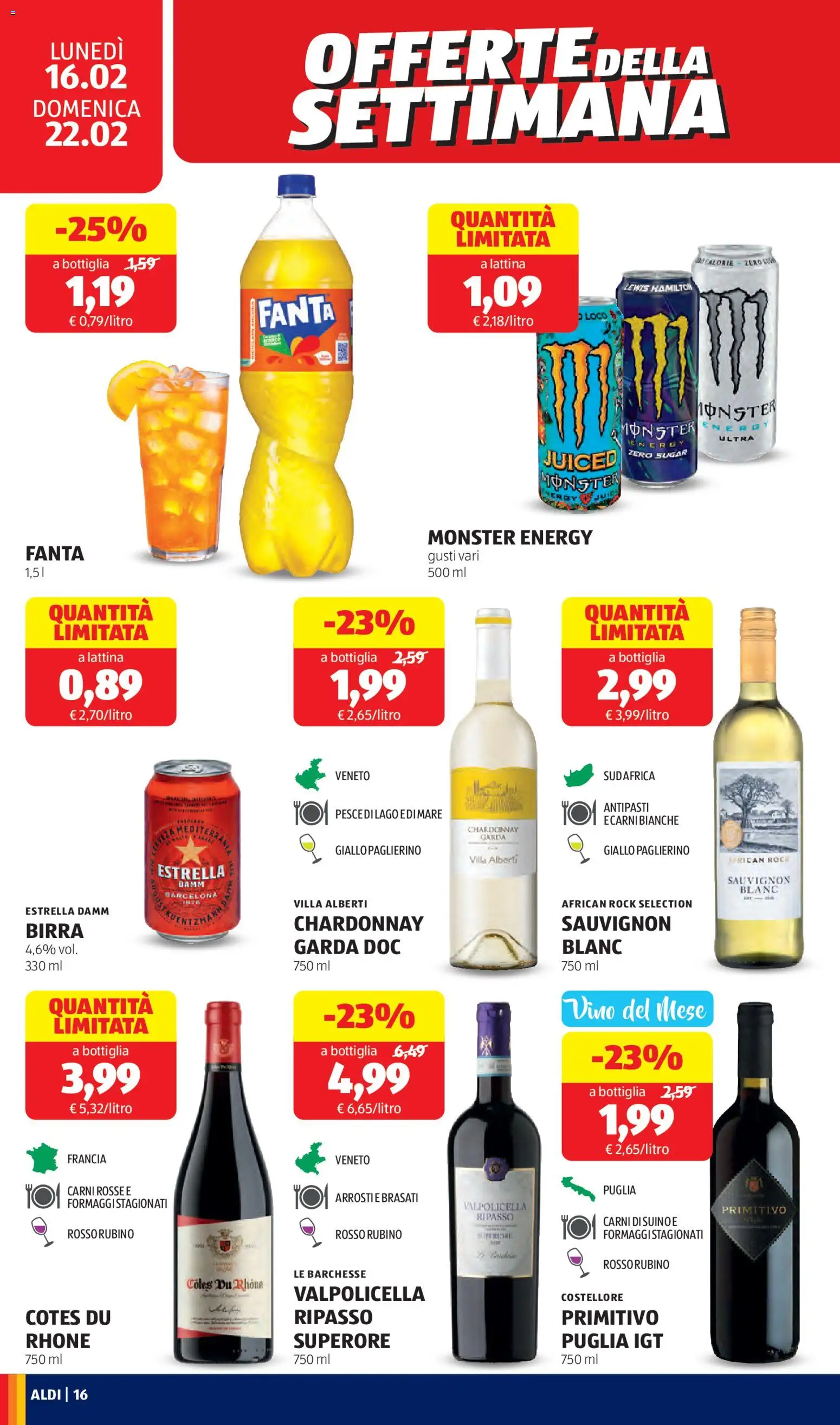 Volantino Aldi del 16.02.2026 | Pagina: 16
