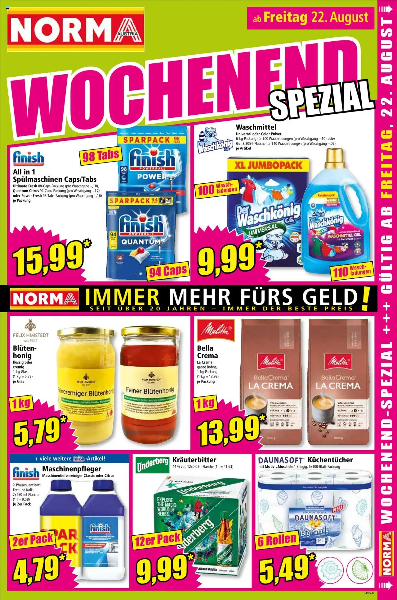 Norma Flugblatt gültig ab 18.08.2025 | Seite: 15 | Produkte: Waschmittel