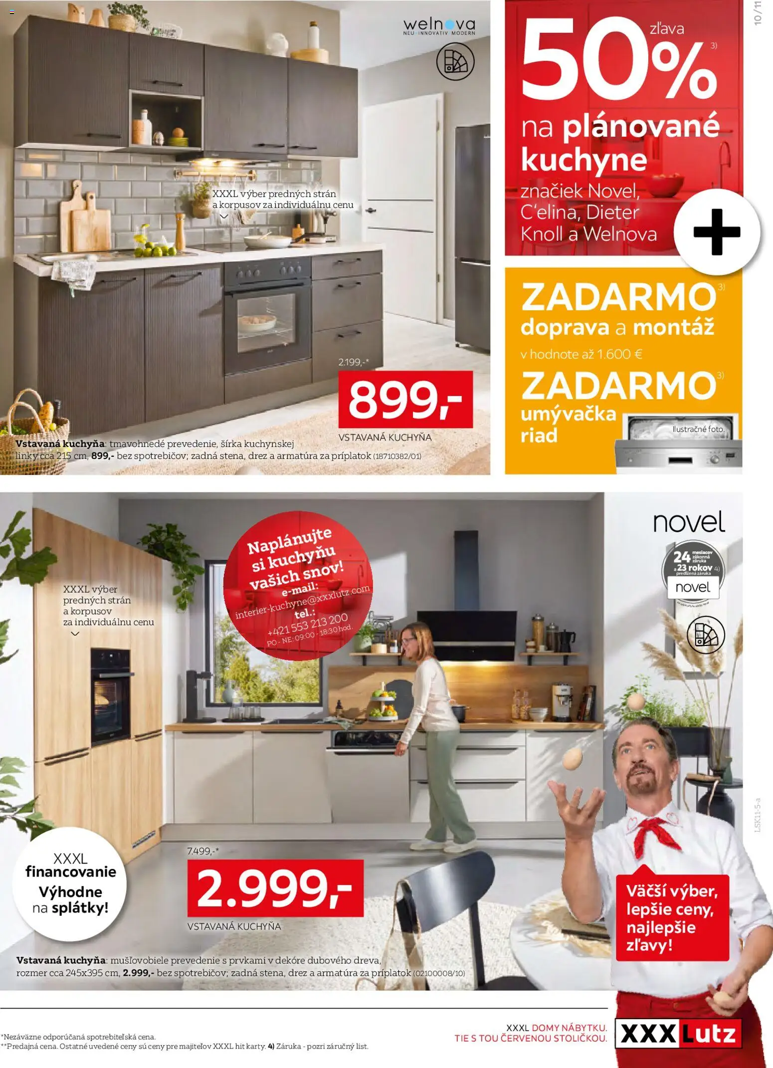 Nové XXXLutz akcie – leták je platný od 03.11.2025 | Strana: 11 | Produkty: Drez, Kuchyňa, Umývačka