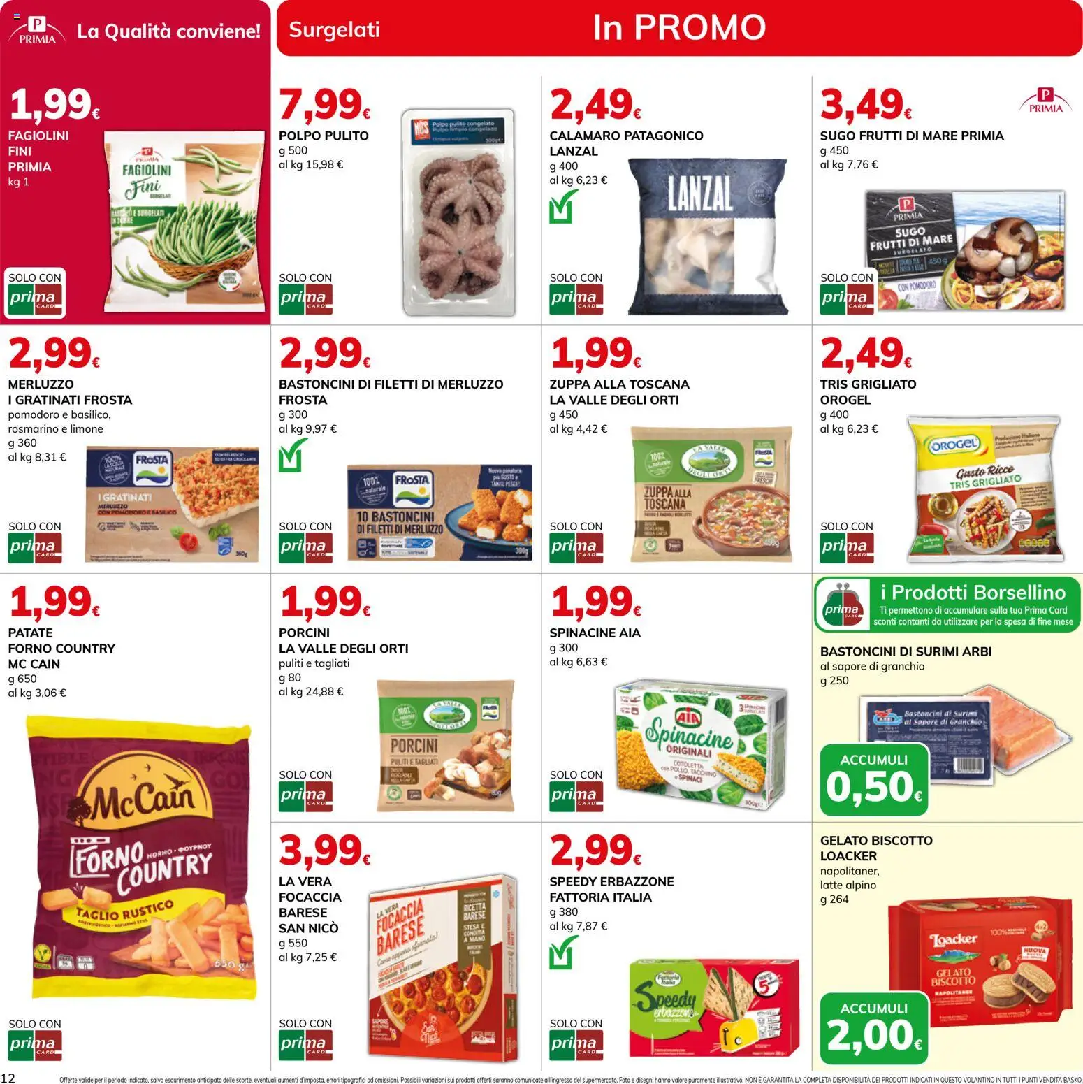 Volantino Basko del 11.11.2025 | Pagina: 12 | Prodotti: Rosmarino, Surimi, Patate, Limone