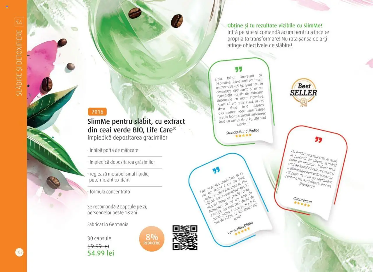 Life Care catalog - Aprilie/Octombrie – valabil de la 01.04.2025 | Pagină: 104 | Produse: Rață, Pește, Ceai, Apă