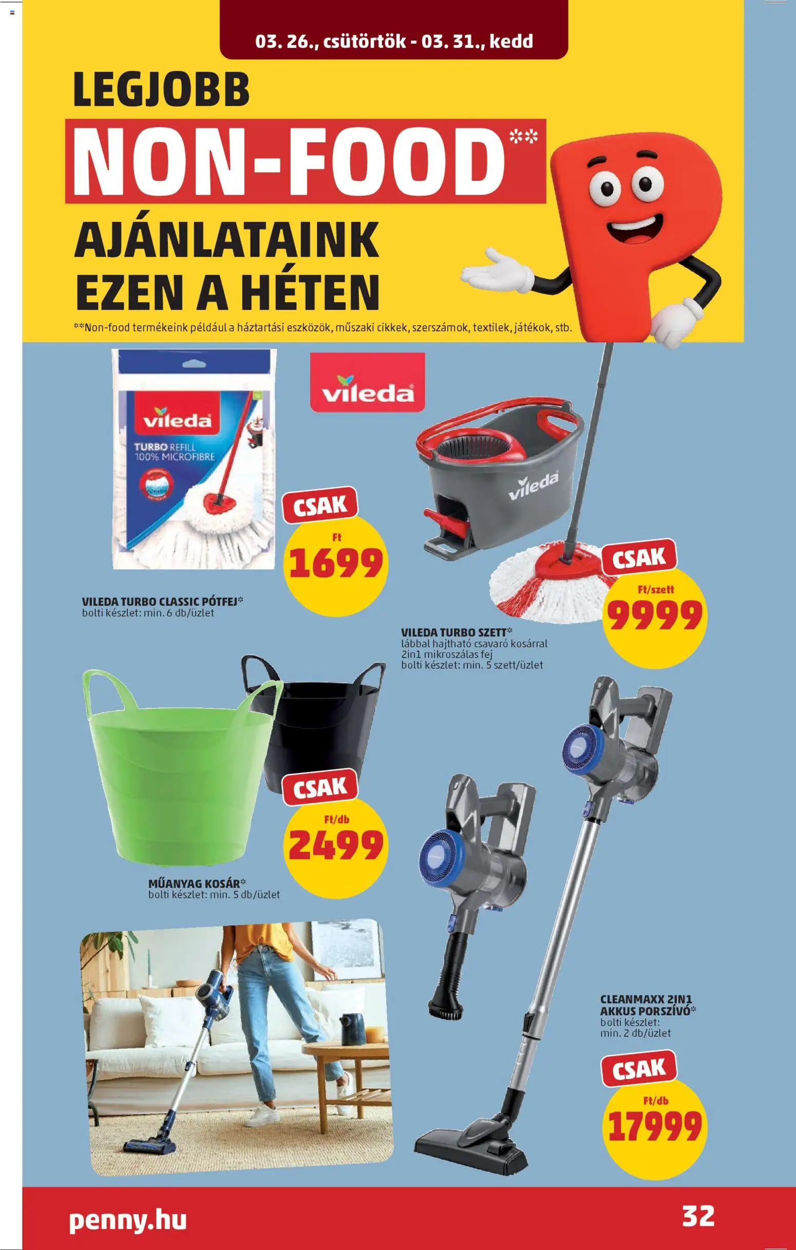 PENNY akciós ujság - amely érvényes a következő dátumtól: 26.03.2026 | Oldal: 36