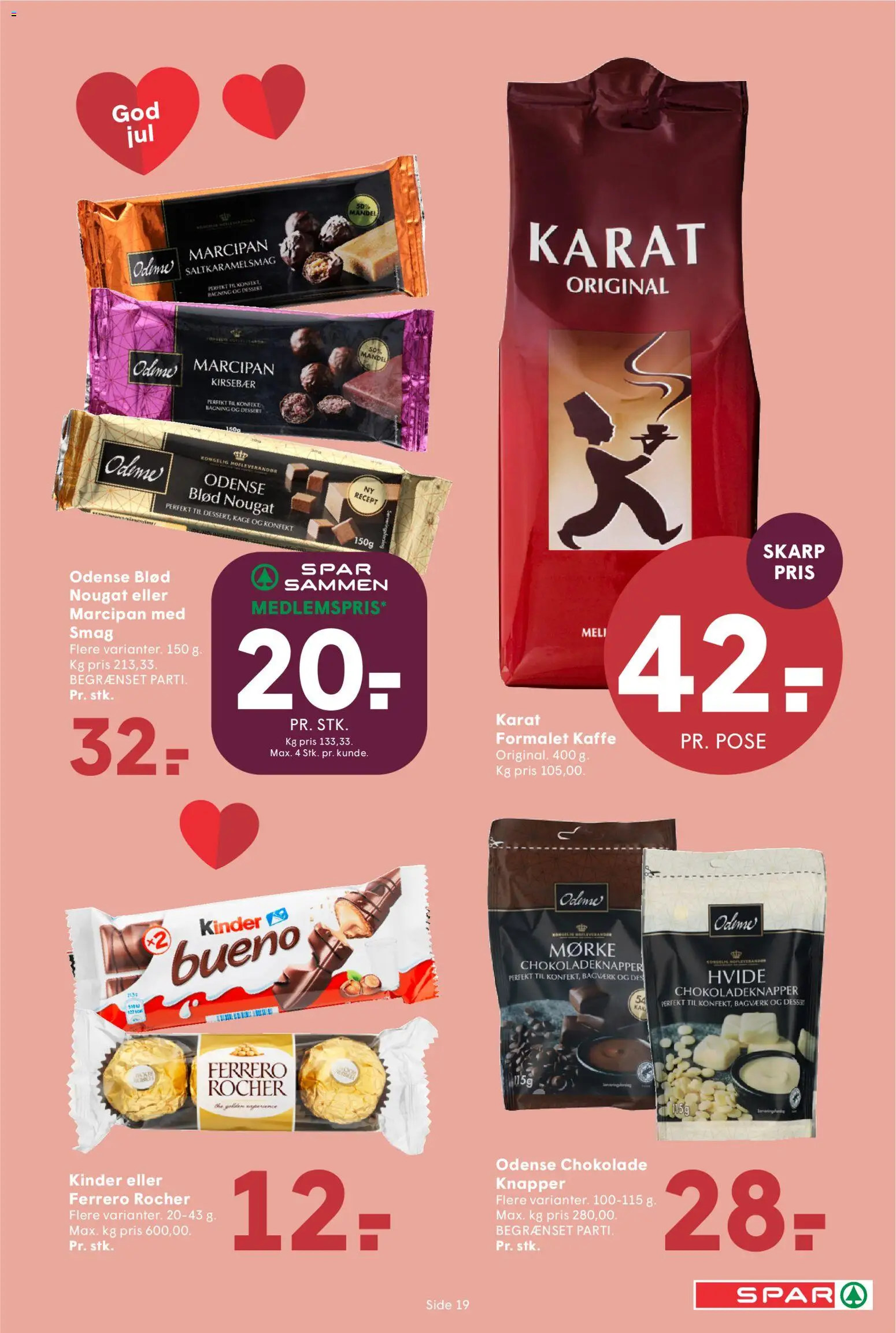 Spar tilbudsavis – gyldig fra 05.12.2025 | Side: 23 | Produkter: Kaffe, Chokolade, Marcipan, Nougat