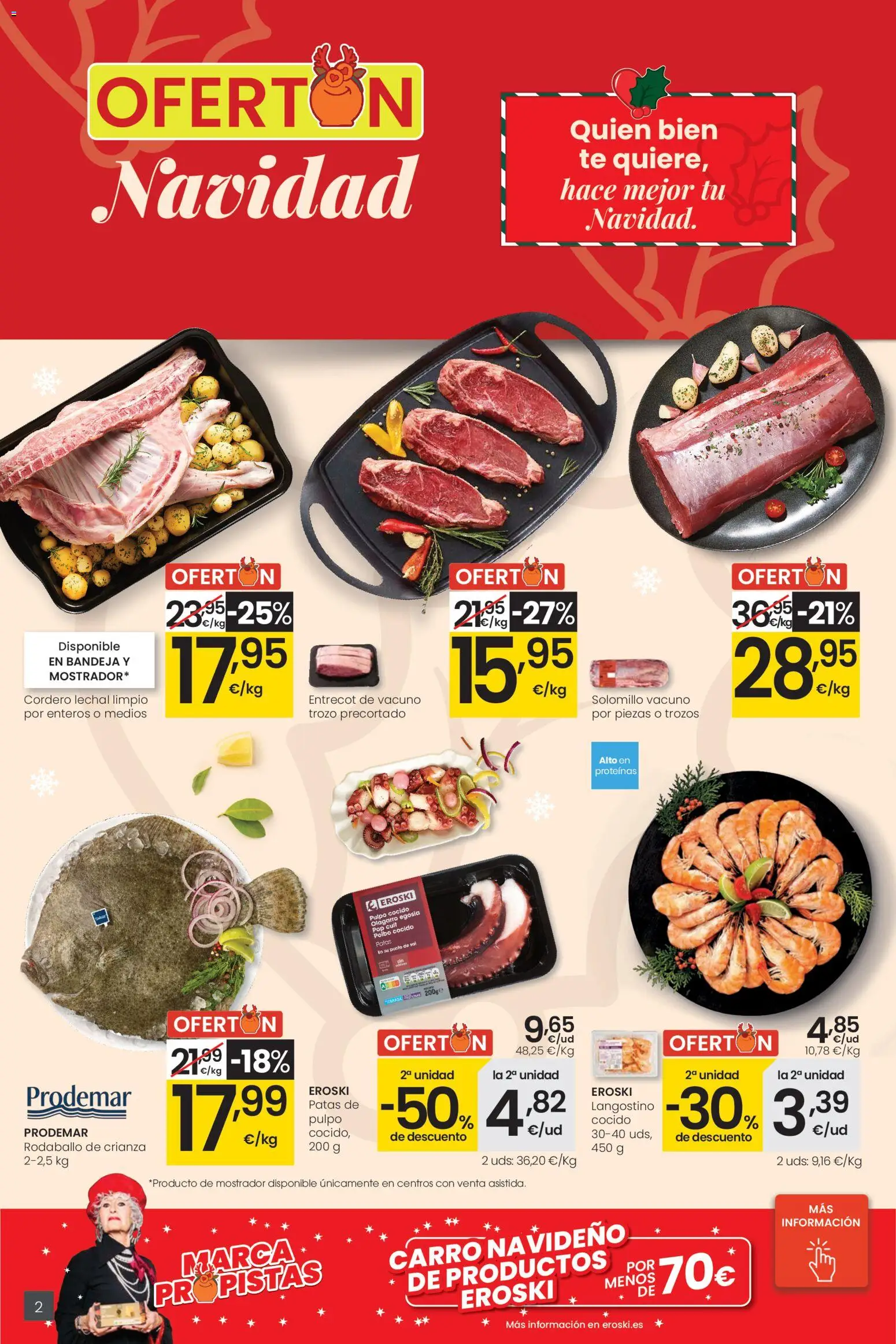 Eroski - Center │ válido desde el 18.12.2025 | Página: 2 | Productos: Té, Φίλτρο καφέ, Bandeja, Langostino