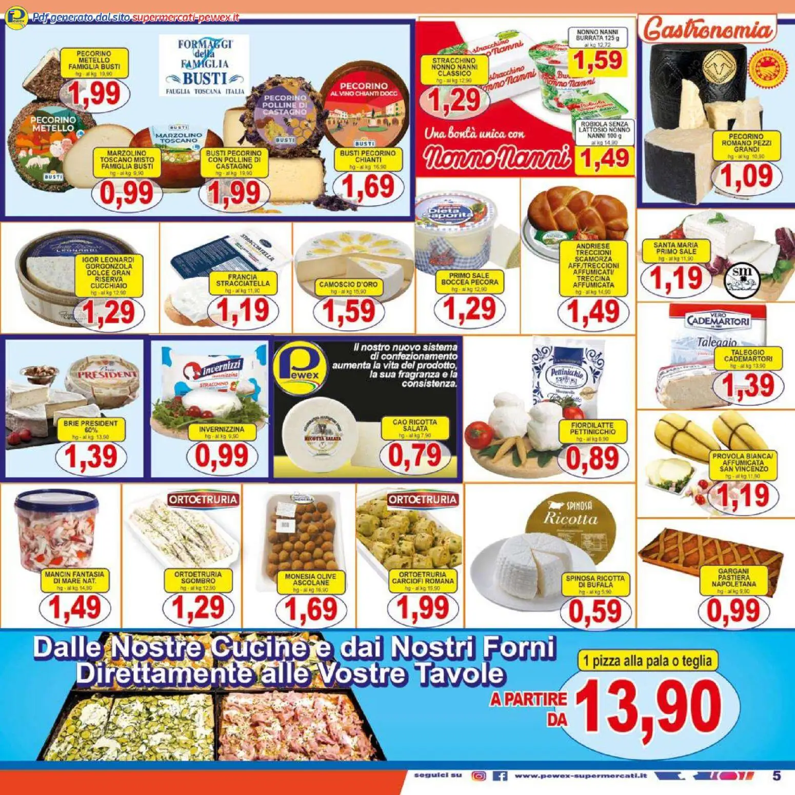 Volantino Pewex del 27.03.2026 | Pagina: 5 | Prodotti: Cucine, Stracchino, Stracciatella, Fragranza