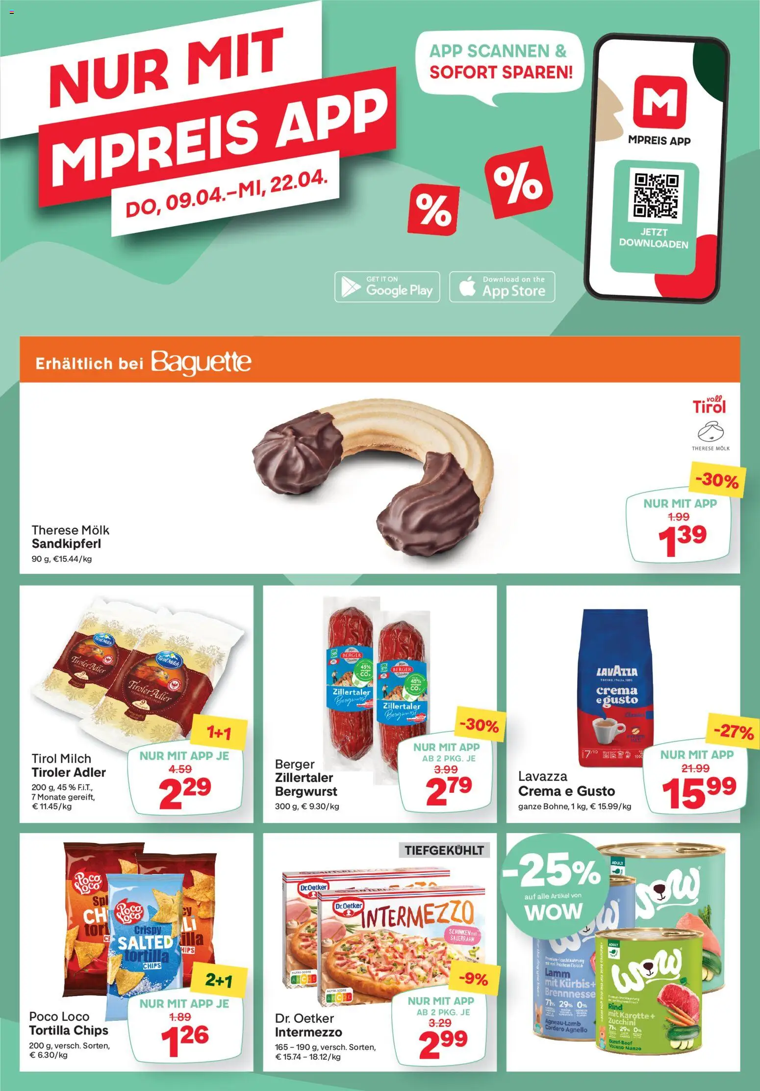 MPREIS Flugblatt gültig ab 16.04.2026 | Seite: 13 | Produkte: Chips, Karotte, Kürbis, Jääkaappipakastin