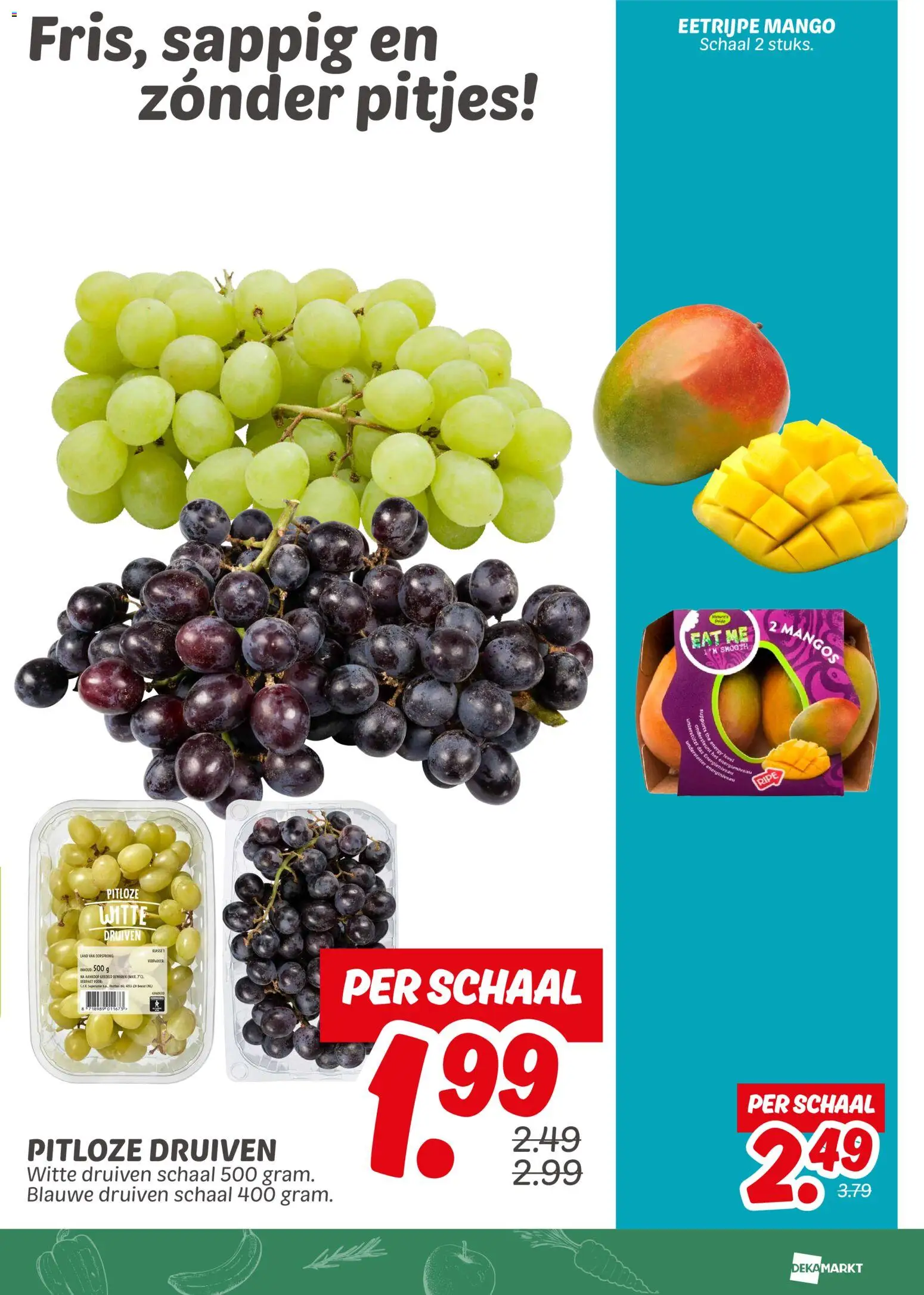 {H1} | Pagina: 3 | Producten: Schaal, Mango, Druiven