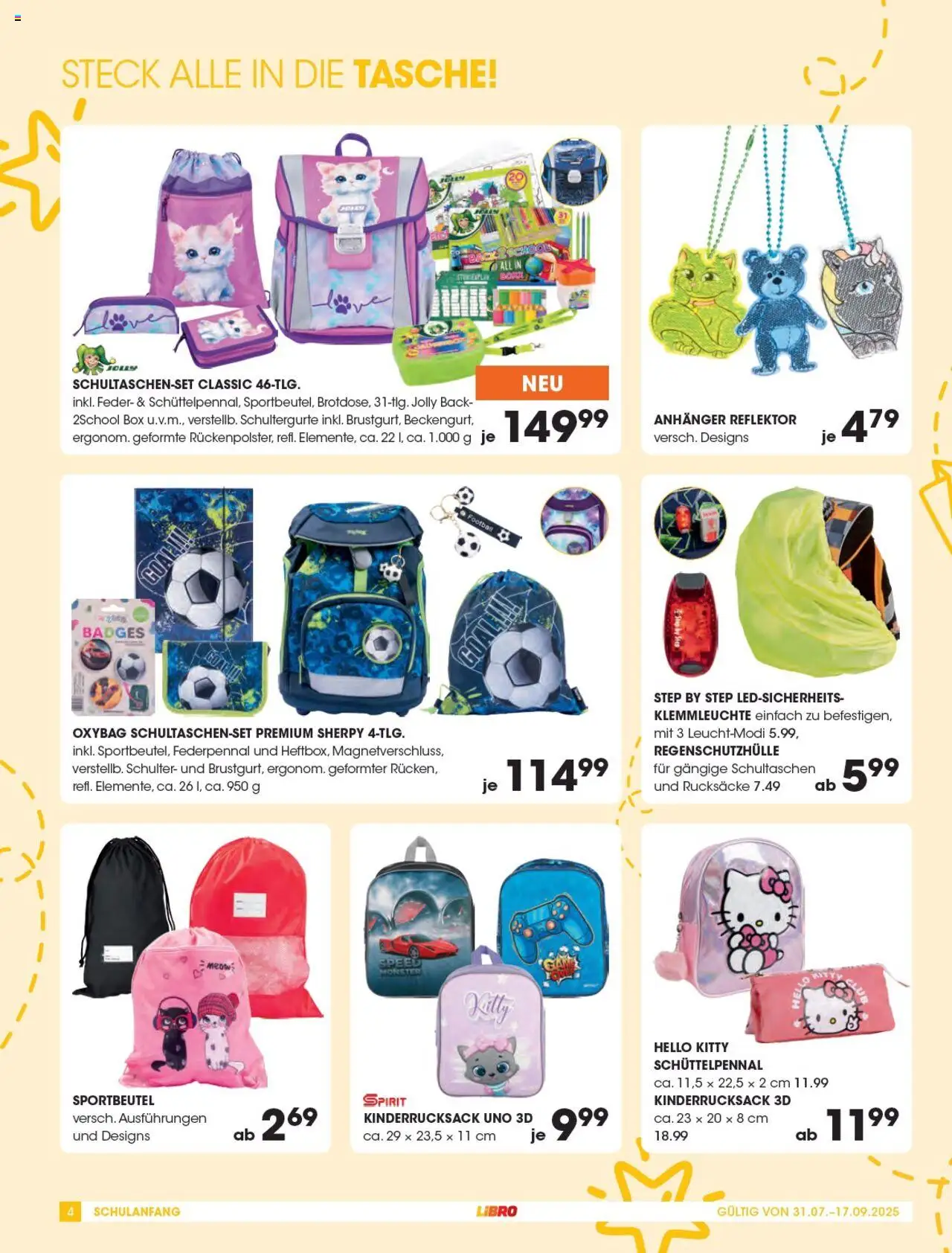 Libro Schulkatalog gültig ab 31.07.2025 | Seite: 4 | Produkte: Tasche, Box