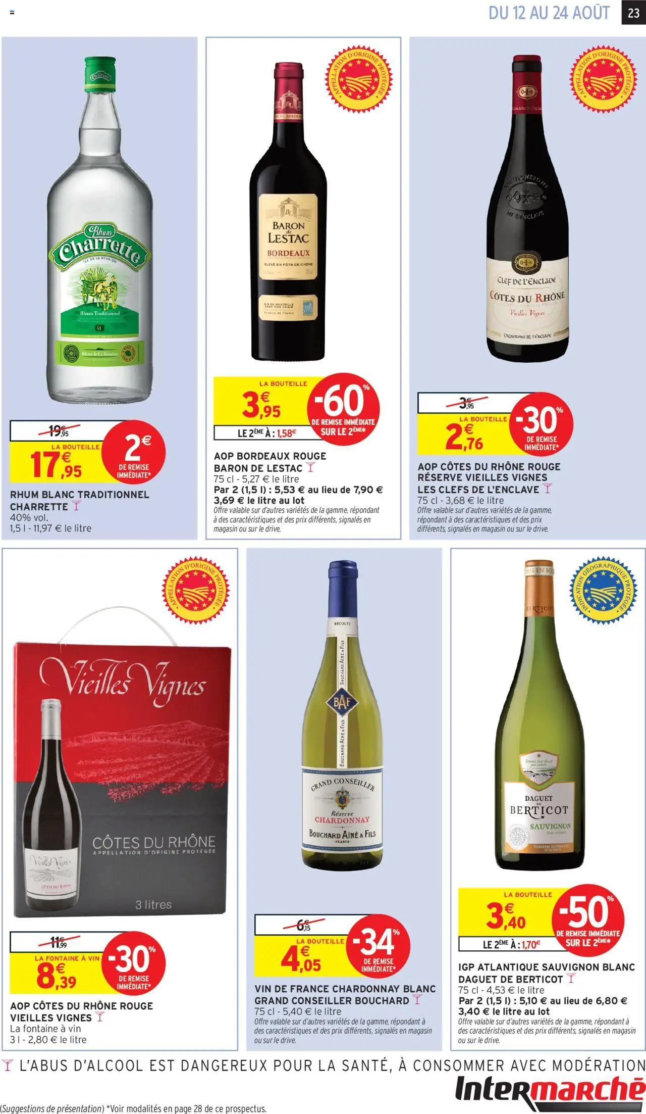  | Page: 23 | Produits: Baron de Lestac, Rhum, Rhum blanc traditionnel, Vin