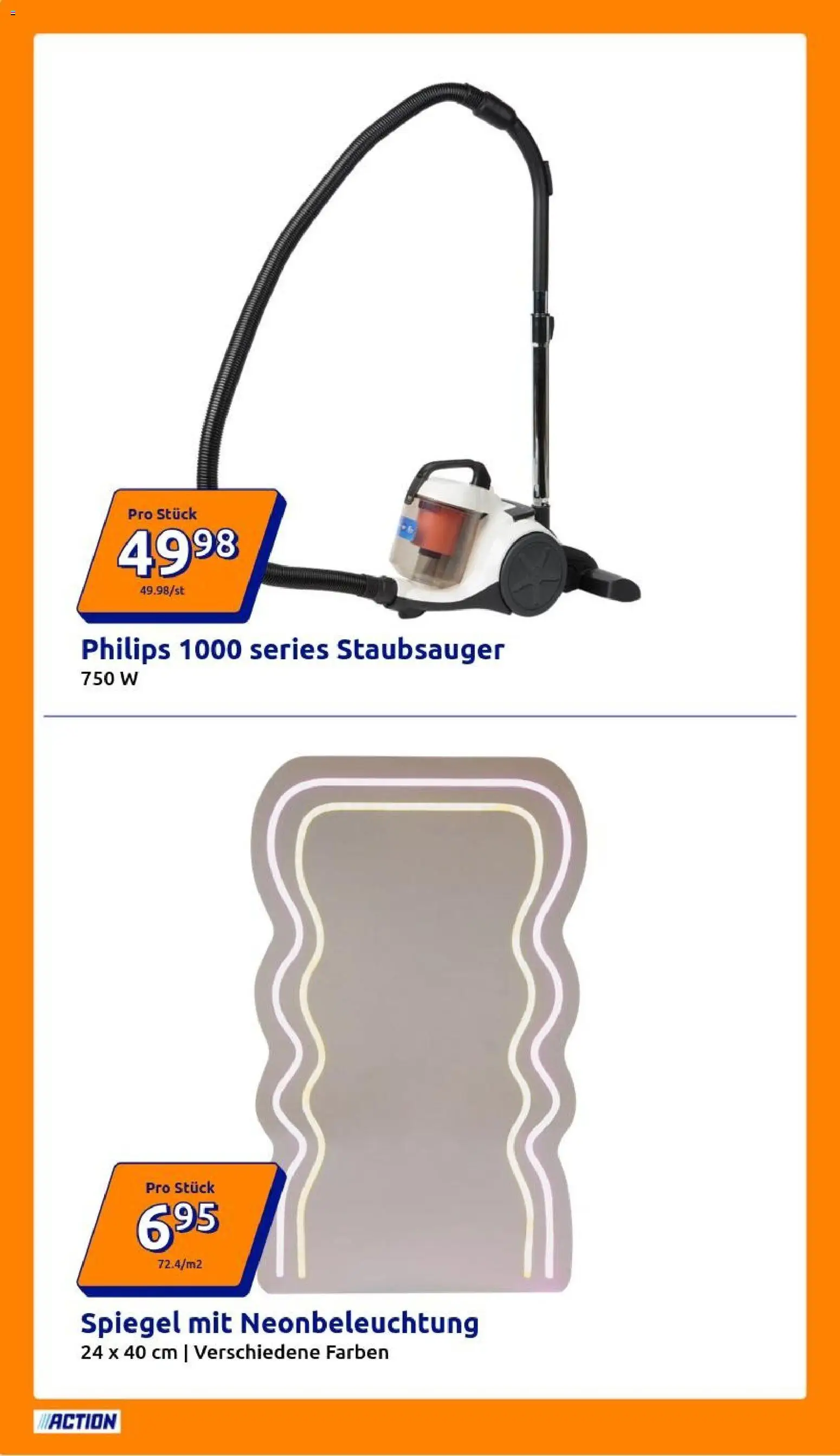 Action Prospekt – gültig ab 04.03.2026 | Seite: 10 | Produkte: Philips, Staubsauger, Spiegel