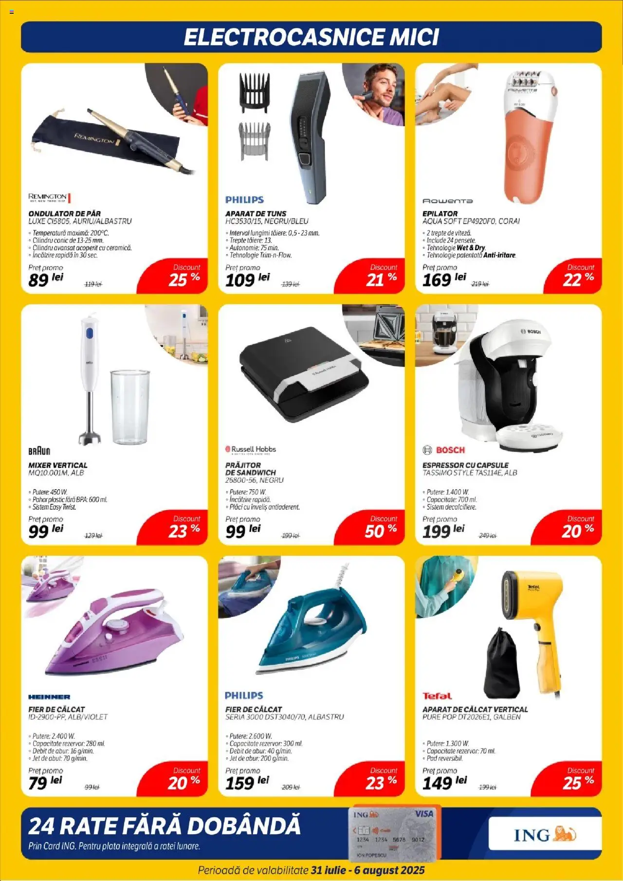 Catalog Flanco – valabil de la 31.07.2025 | Pagină: 13 | Produse: Delgeç, Enginar, Fier de călcat, Mixer