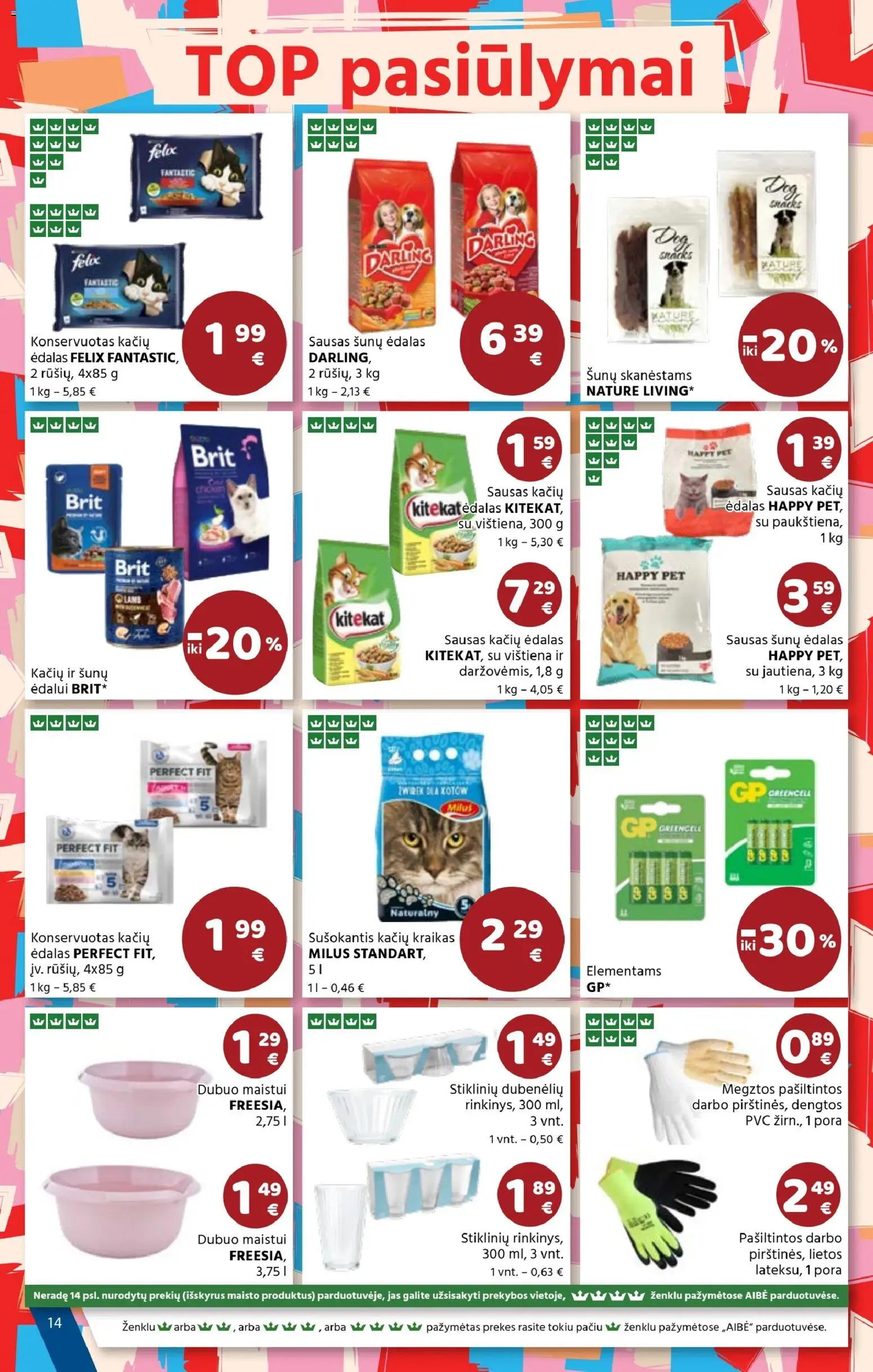 AIBE akcijos nuo 08.01.2026 | Puslapis: 14 | Prekių: Dubuo, Vištiena