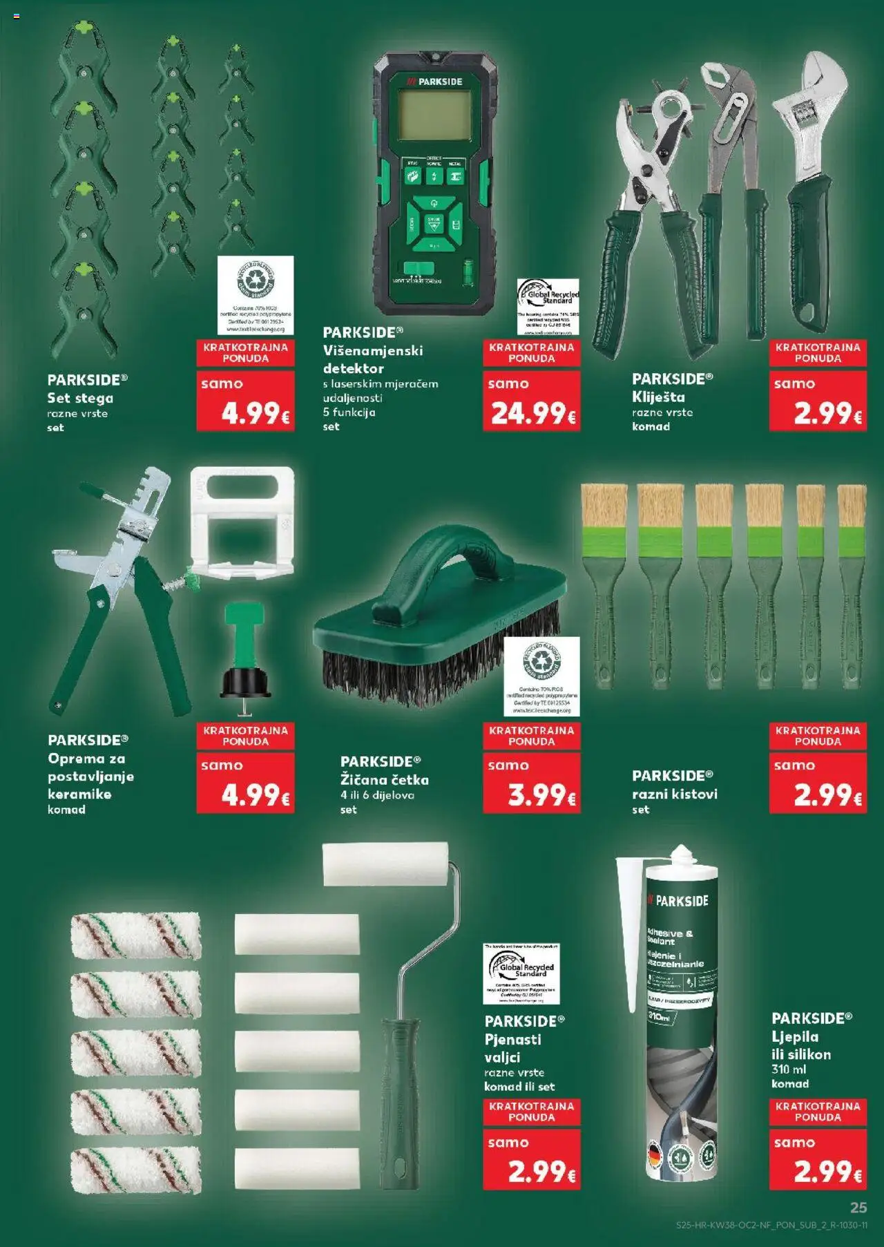Kaufland katalog | vrijedi od 17.09.2025 | Stranica: 25 | Proizvodi: Četka, Kliješta, Parkside