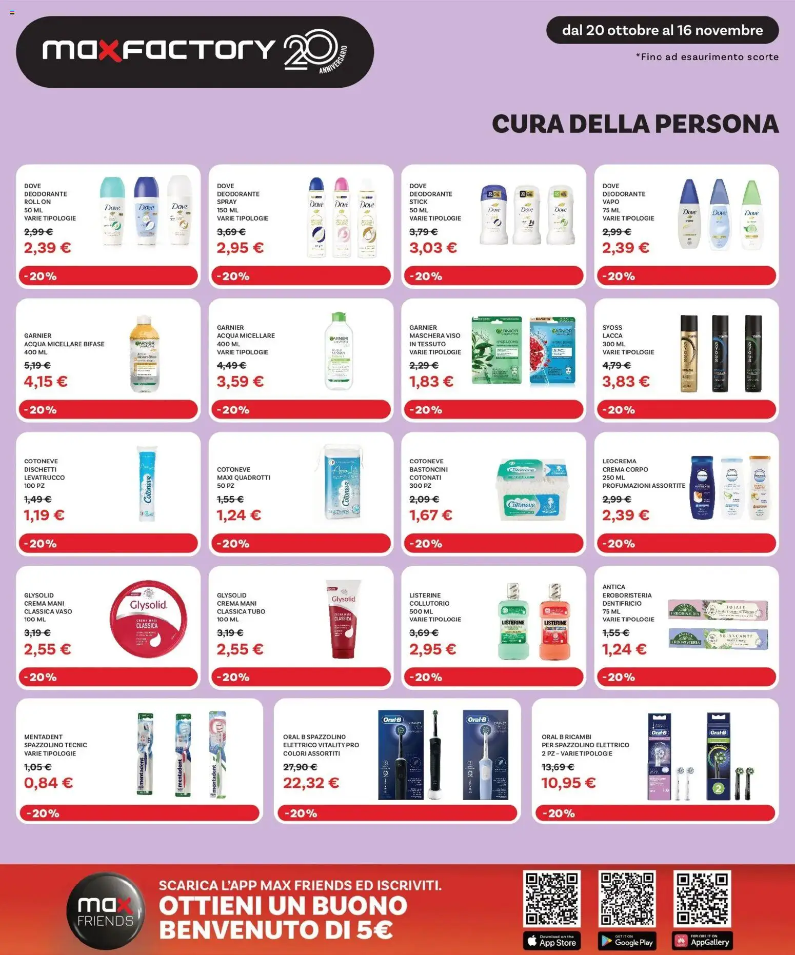 Volantino Max Factory del 20.10.2025 | Pagina: 27 | Prodotti: Crema, Lacca, Dentifricio, Collutorio