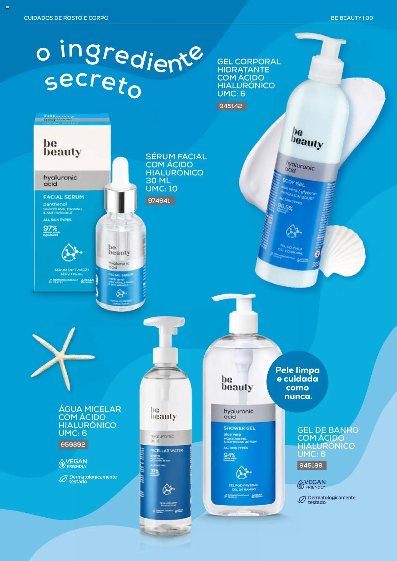 Recheio Be Beauty │ válido de 23.07.2024 | Página: 9 | Produtos: Água micelar, Gel de banho, Sérum, Banho