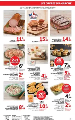 Super U - Prévisualisation de Super U Prospectus valide à partir de 17.02.2026 | Page: 25 | Produits: Concombre, Saucisse, Porc, Pâtes