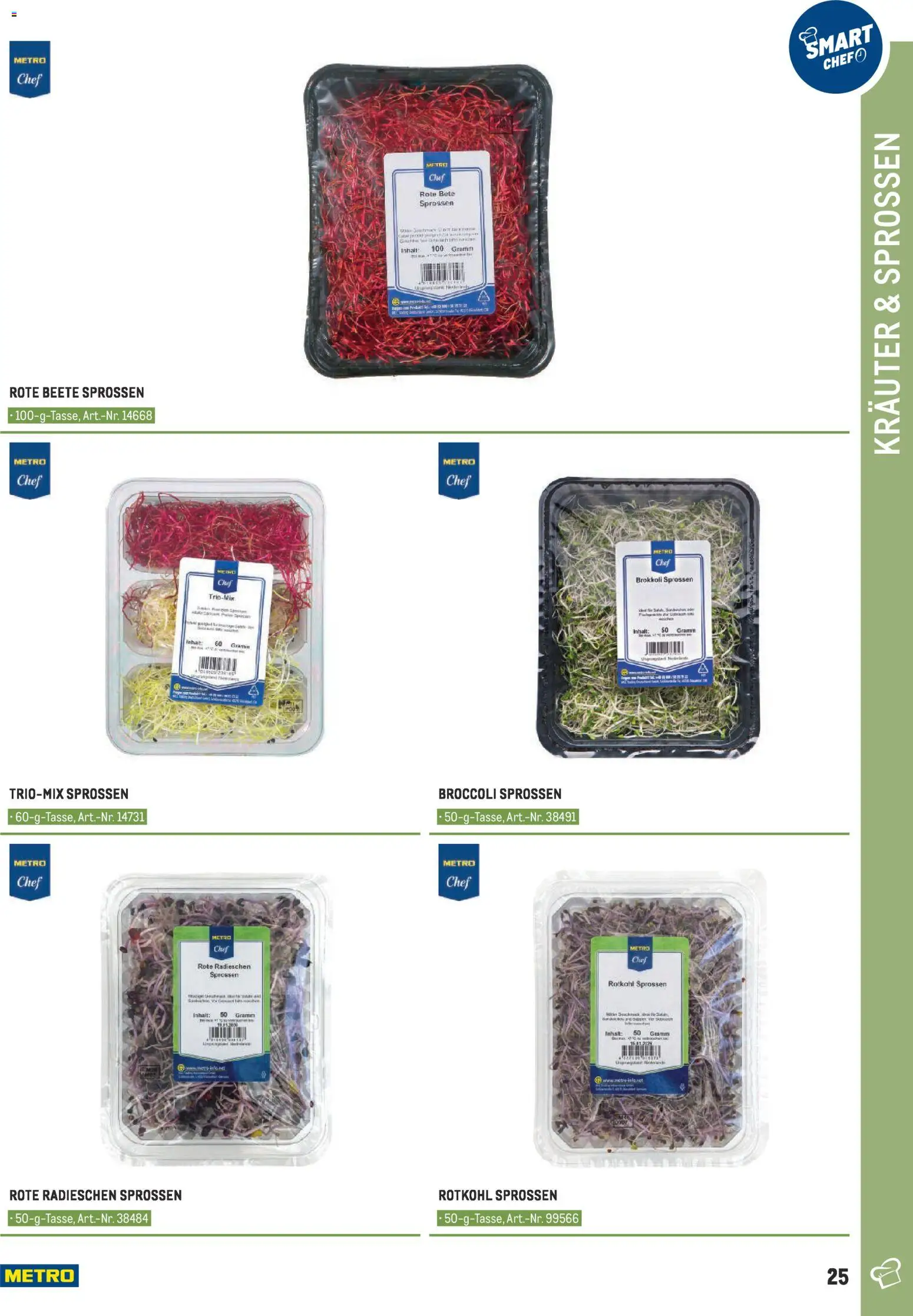 Metro angebote - Smart Chef Obst & Gemüse gültig ab 26.03.2026 | Seite: 25 | Produkte: Rote Beete