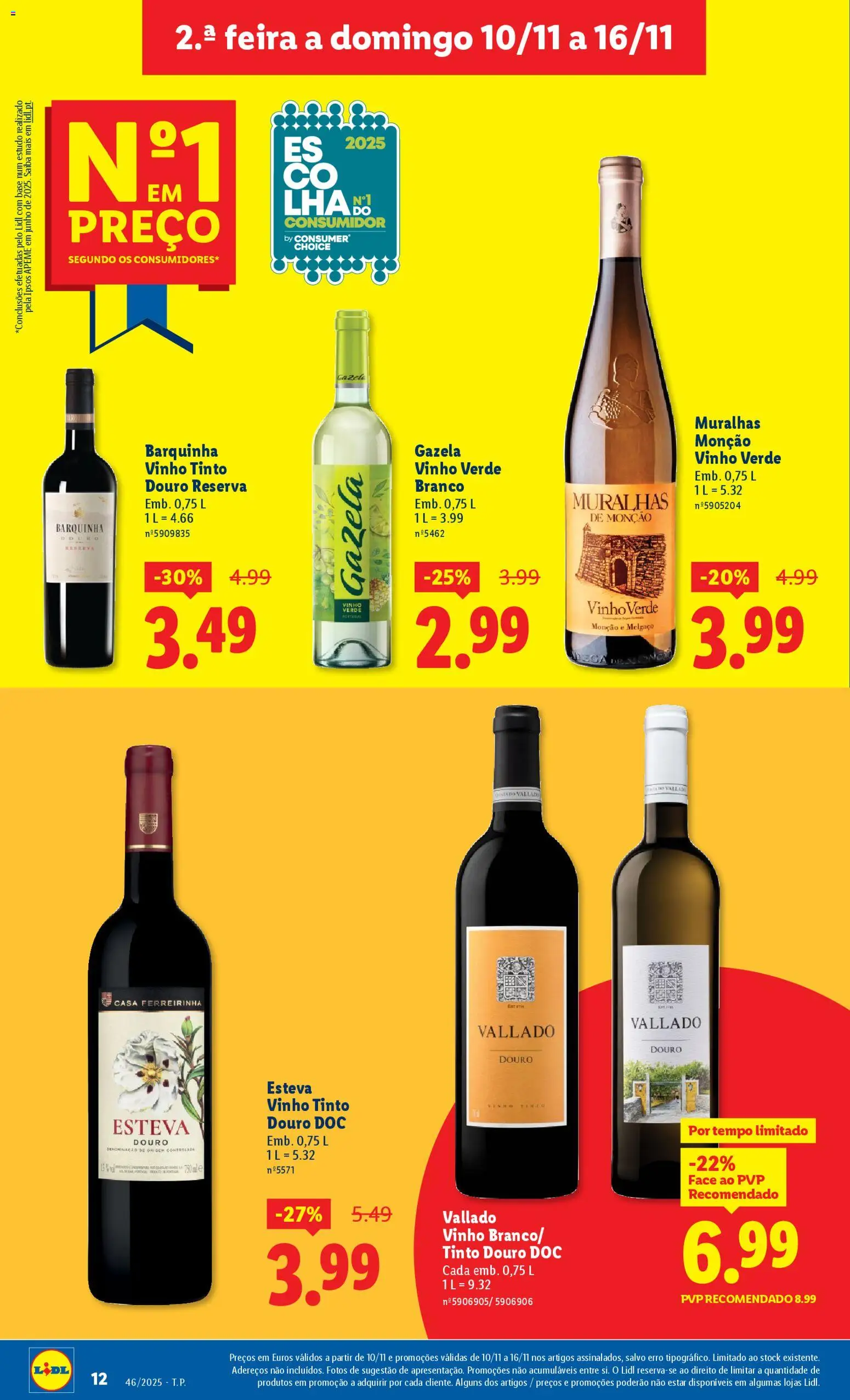 Lidl folheto │ válido de 10.11.2025 | Página: 12 | Produtos: Base, Vinho, Vinho tinto