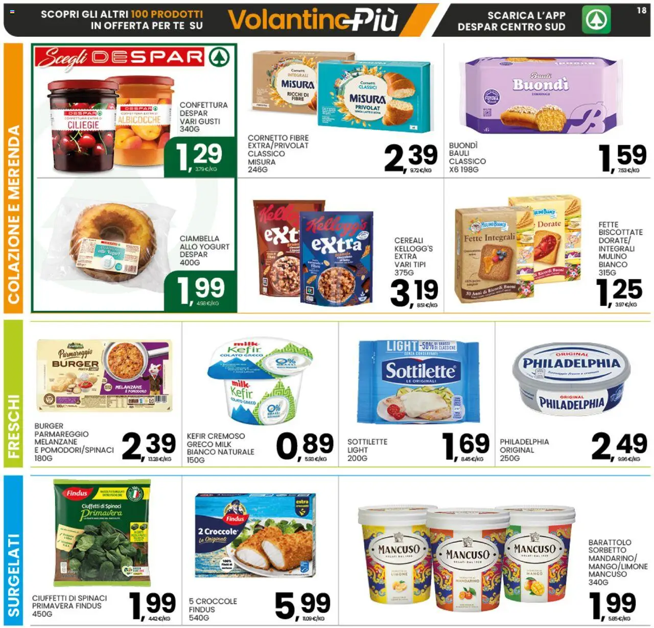 Volantino Interspar del 04.08.2025 | Pagina: 18 | Prodotti: Cornetto, Limone, Mango, Melanzane